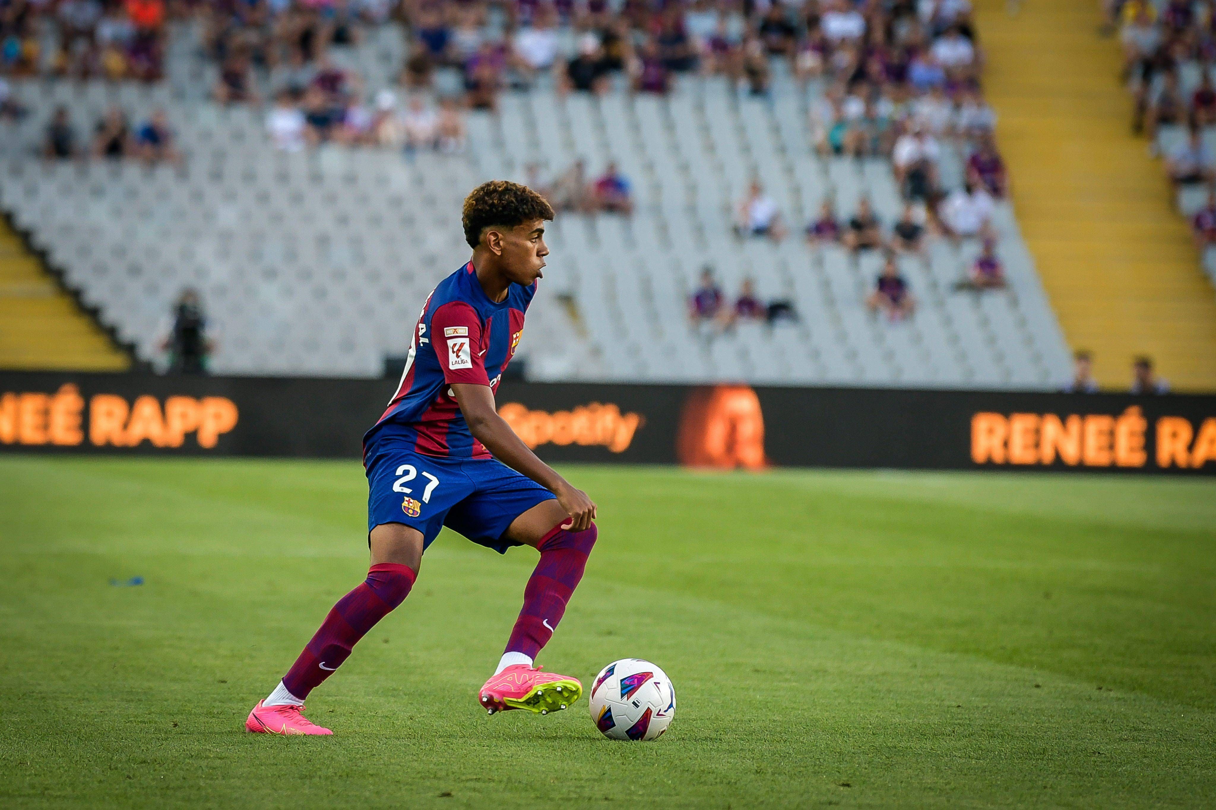  Lamine Yamal, en el Barcelona-Cádiz.