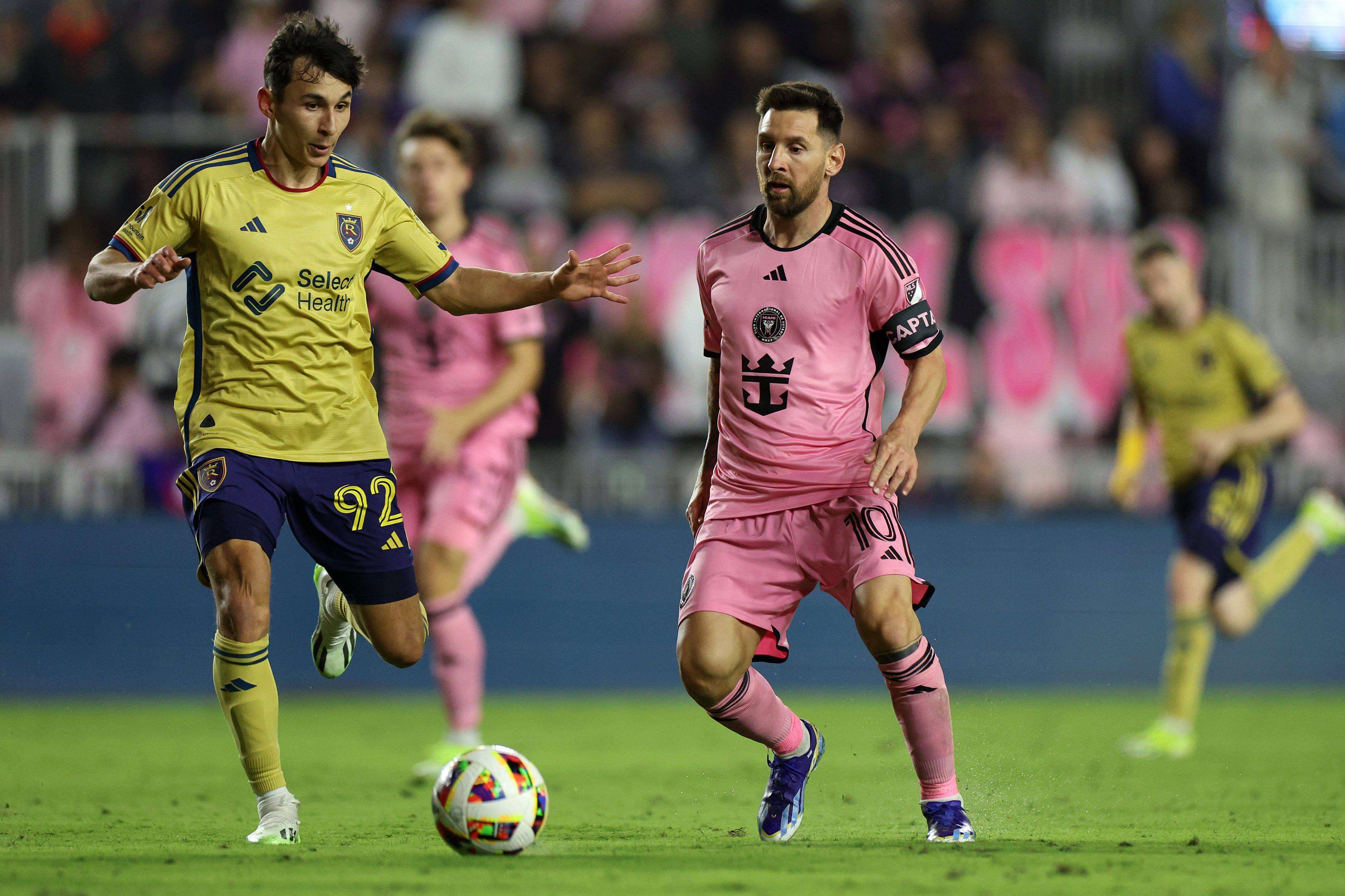 Leo Messi, durante el Inter Miami - Real Salt Lake de la MLS..