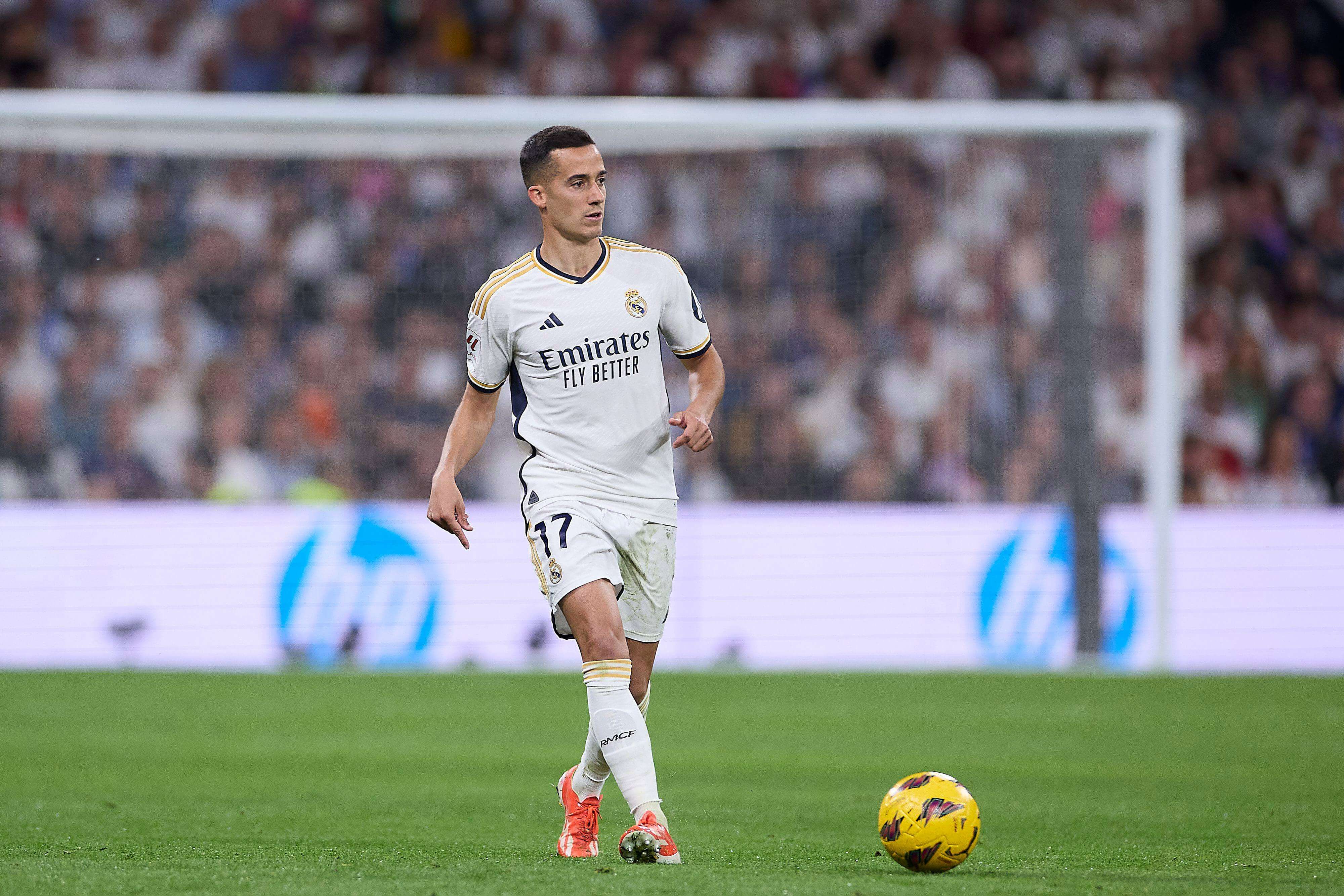 Lucas Vázquez, en un partido del Real Madrid.