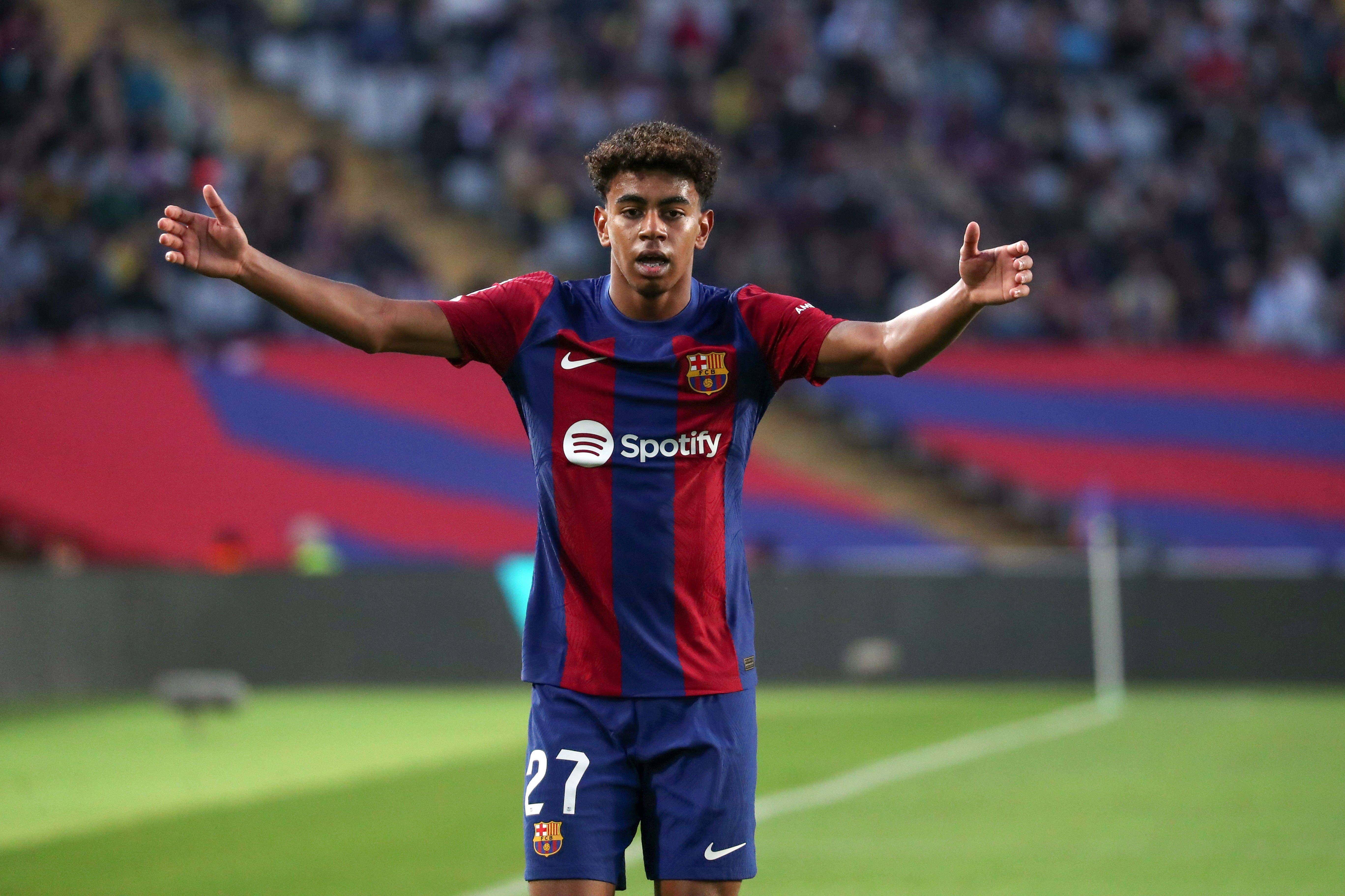 Lamine Yamal, con el Barça.