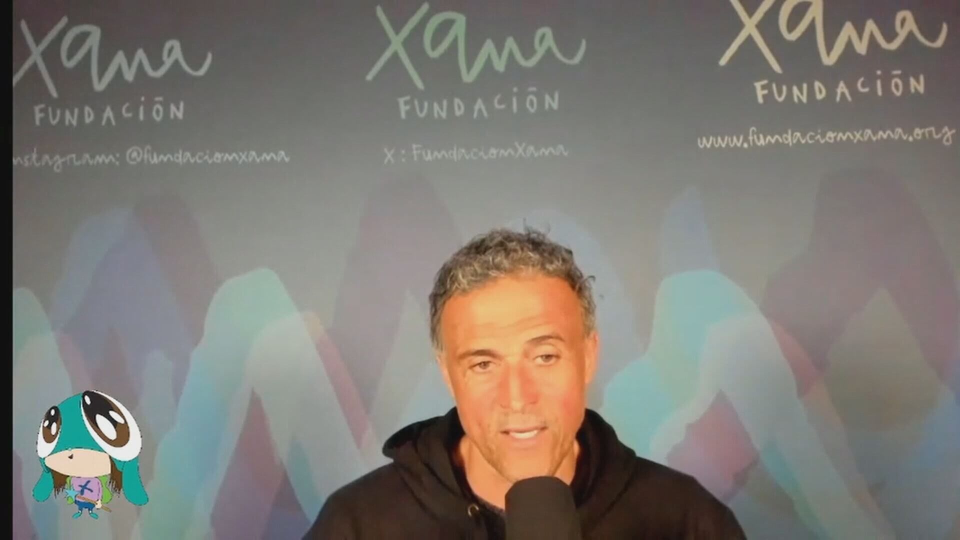  Luis Enrique en su directo de Twitch