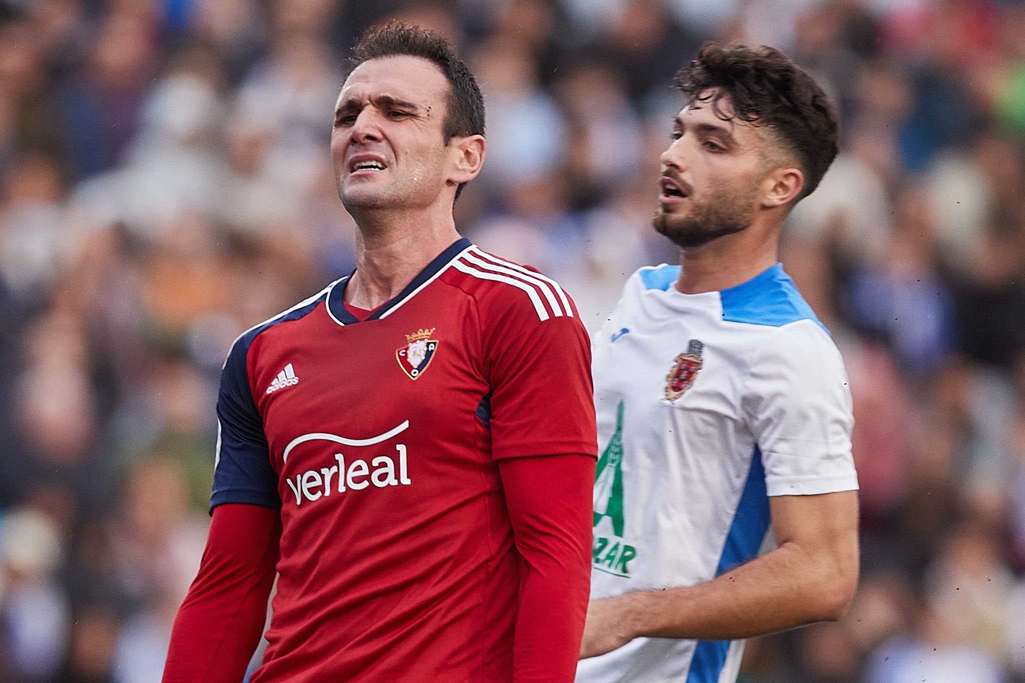  Luismi en el partido ante Osasuna.