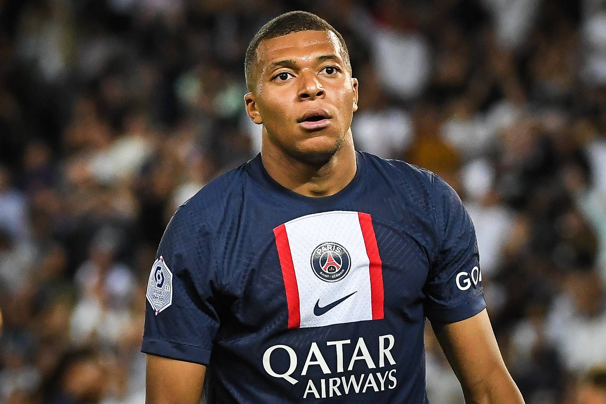 Kylian Mbappé, durante un partido con el PSG.