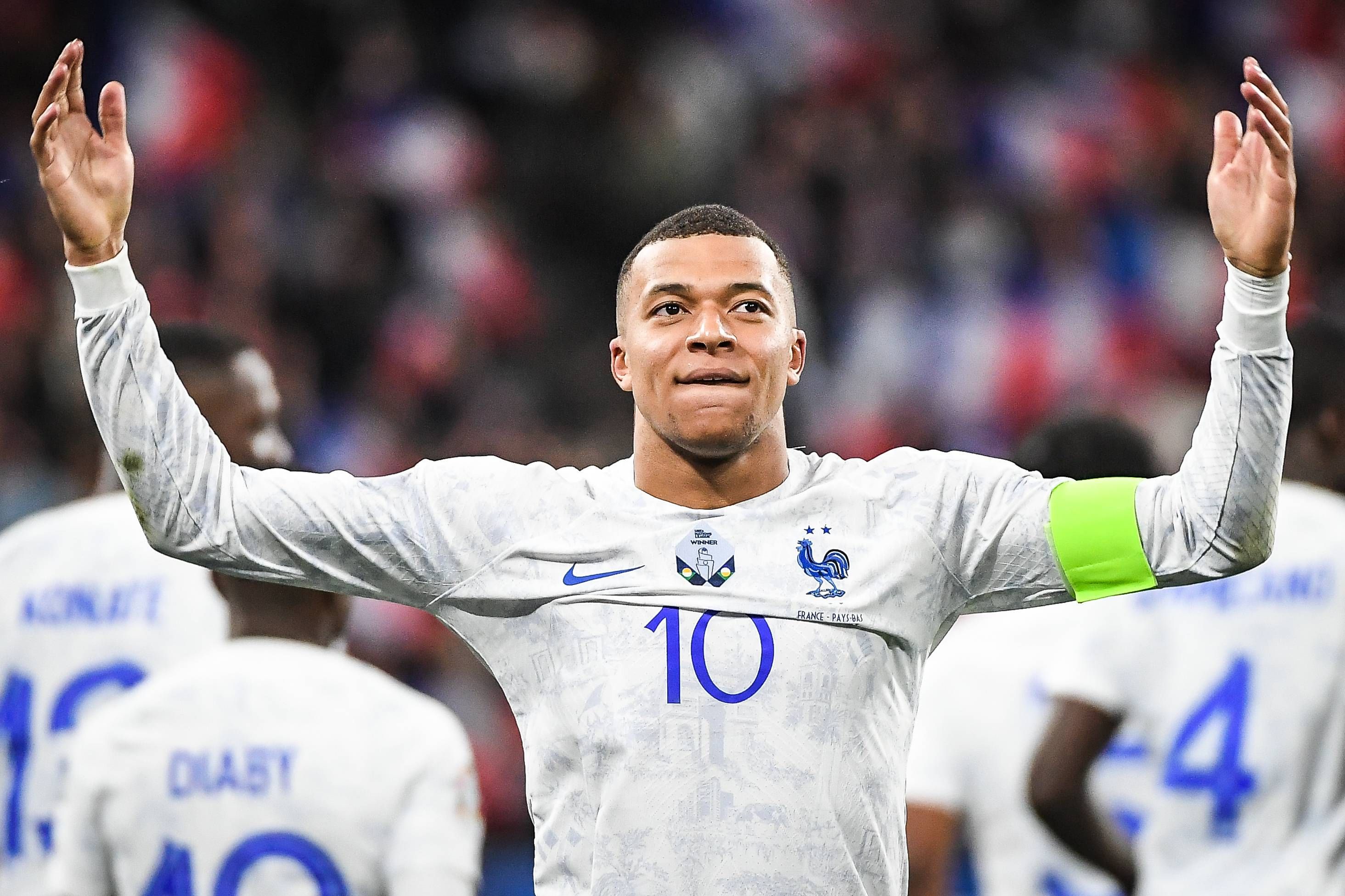  Kylian Mbappé, celebrando su gol ante Países Bajos.