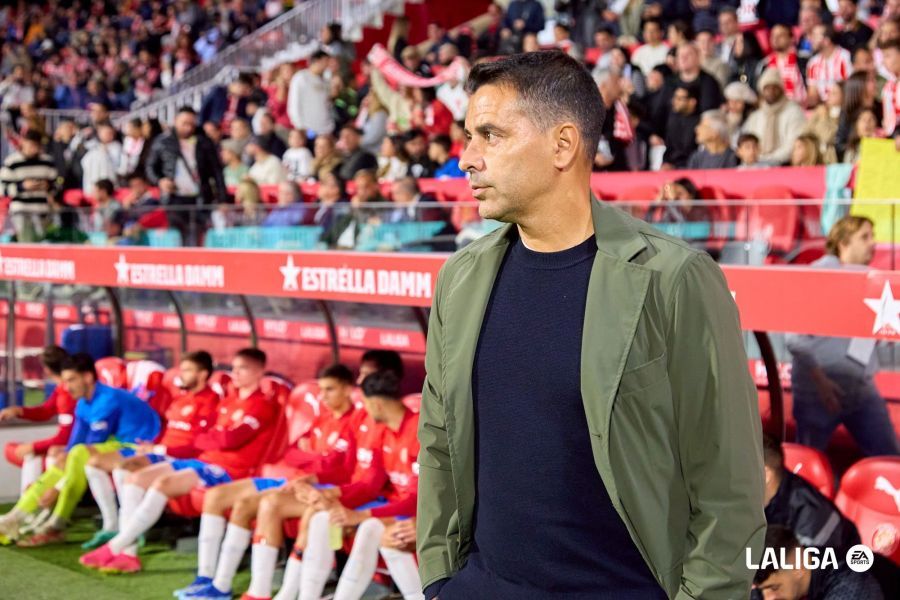 Míchel, con el Girona esta temporada.