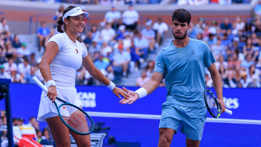  Emma Raducanu y Carlos Alcaraz en el US Open 2025 (Cordon Press)