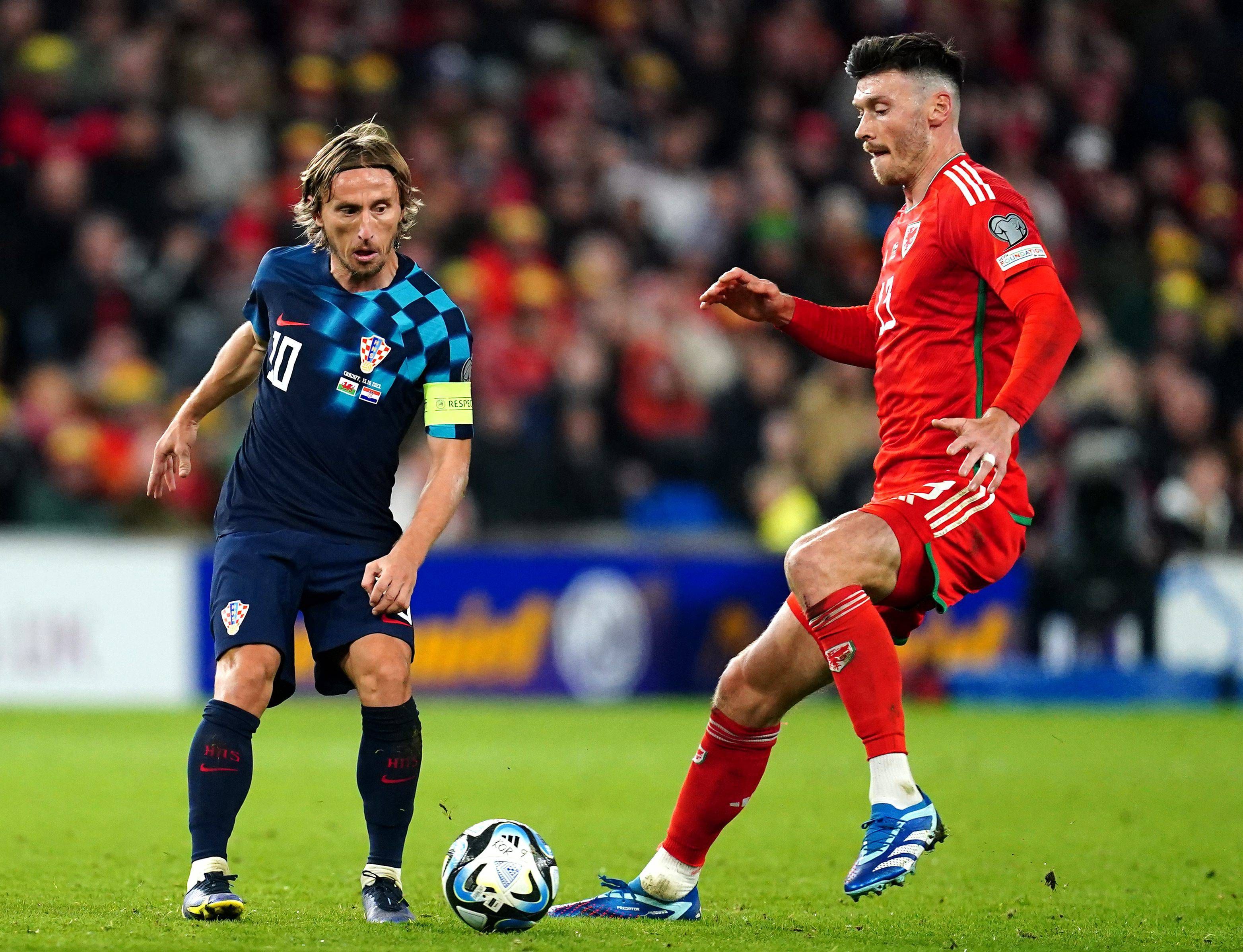  Modric en el partido ante Gales de la clasificación a la Eurocopa.