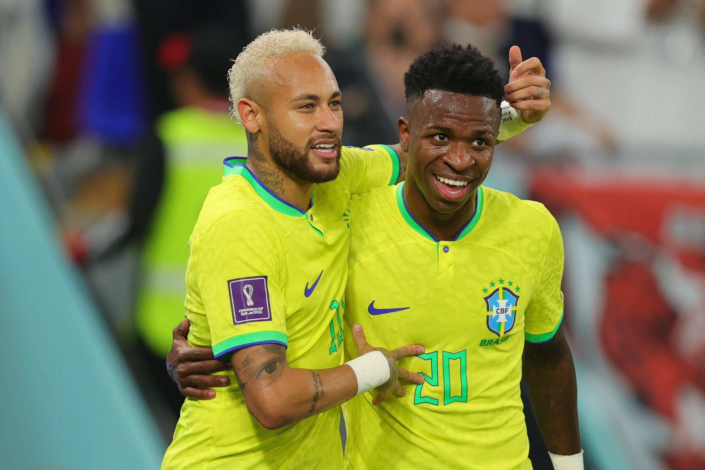  Neymar y Vinicius en la selección brasileña (Cordon Press)
