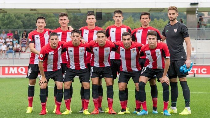  El once que presentó Joseba Etxeberria en su primer partido en Lezama ante el Calahorra.