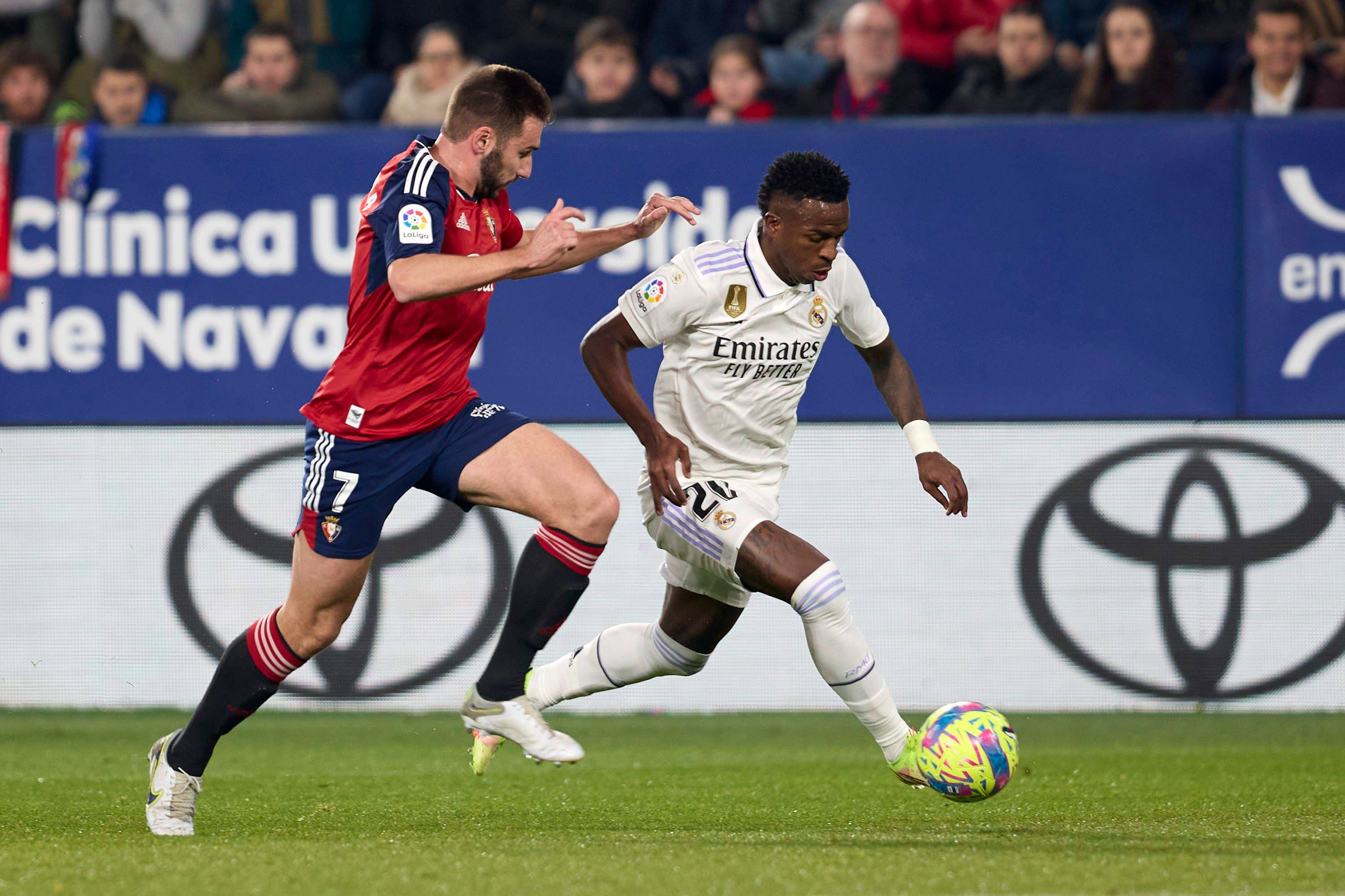  Osasuna ante el Real Madrid en un encuentro de la LaLiga (0-2).