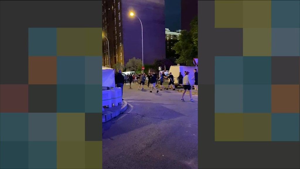 Pelea en los aledaños del Sánchez-Pizjuán tras el Sevilla-Arsenal.