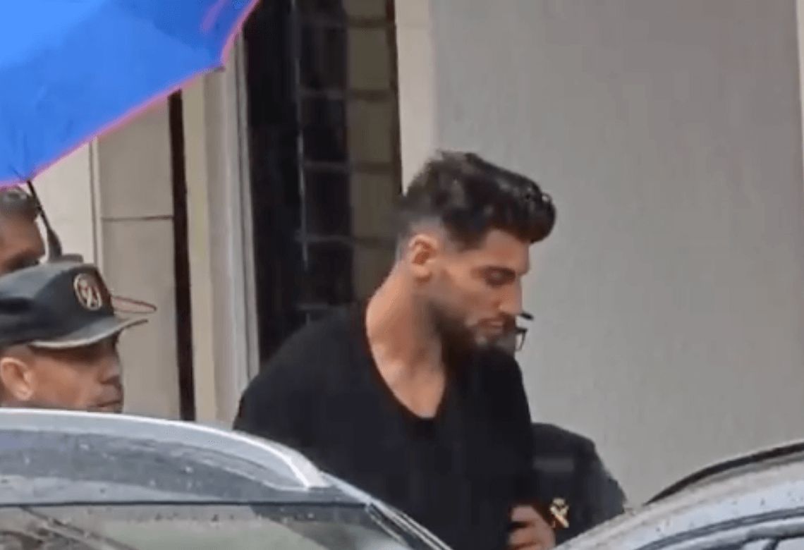 Llegada de Rafa Mir al juzgado para declarar