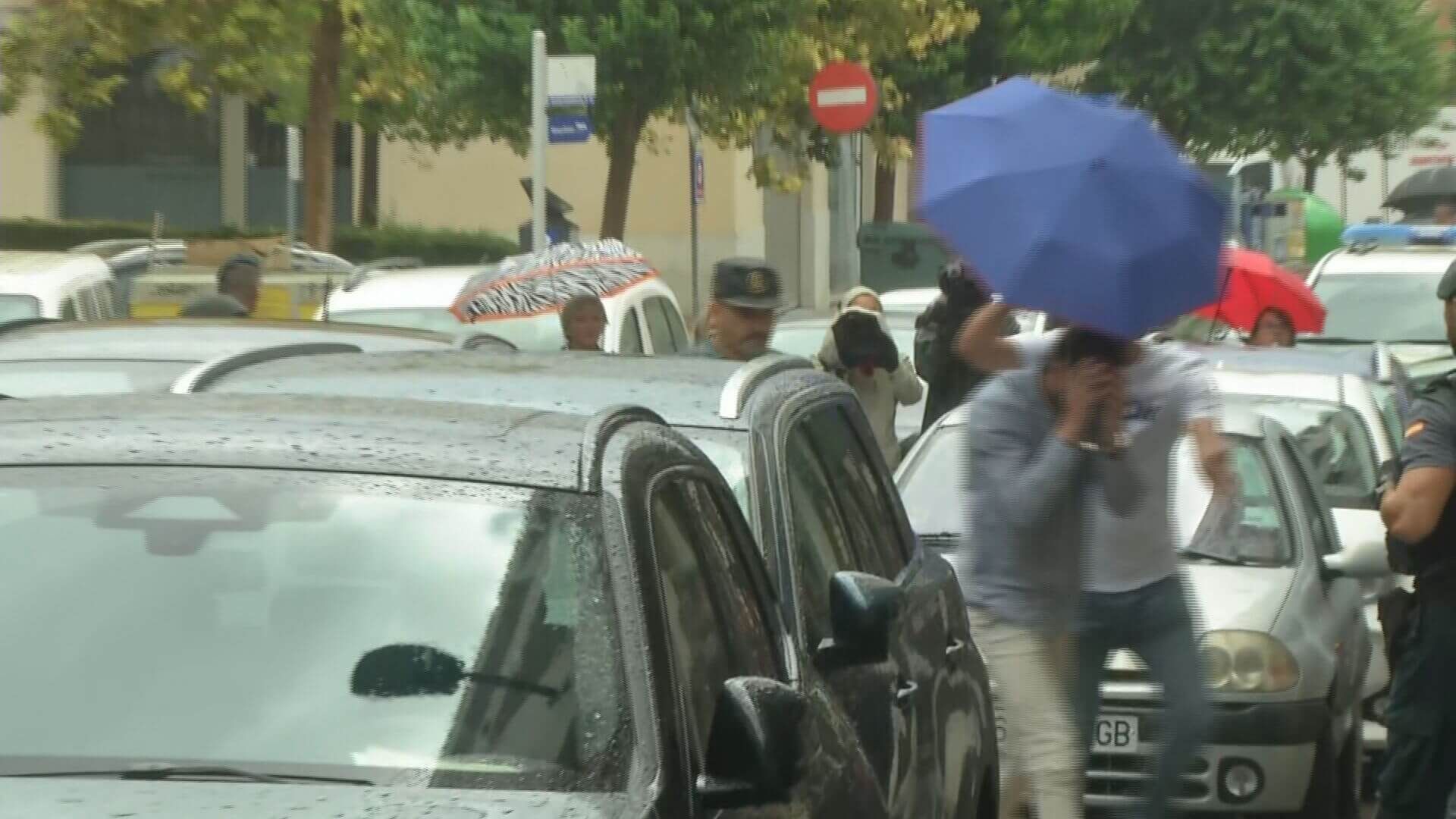  La llegada de Pablo Jara a los juzgados para declarar