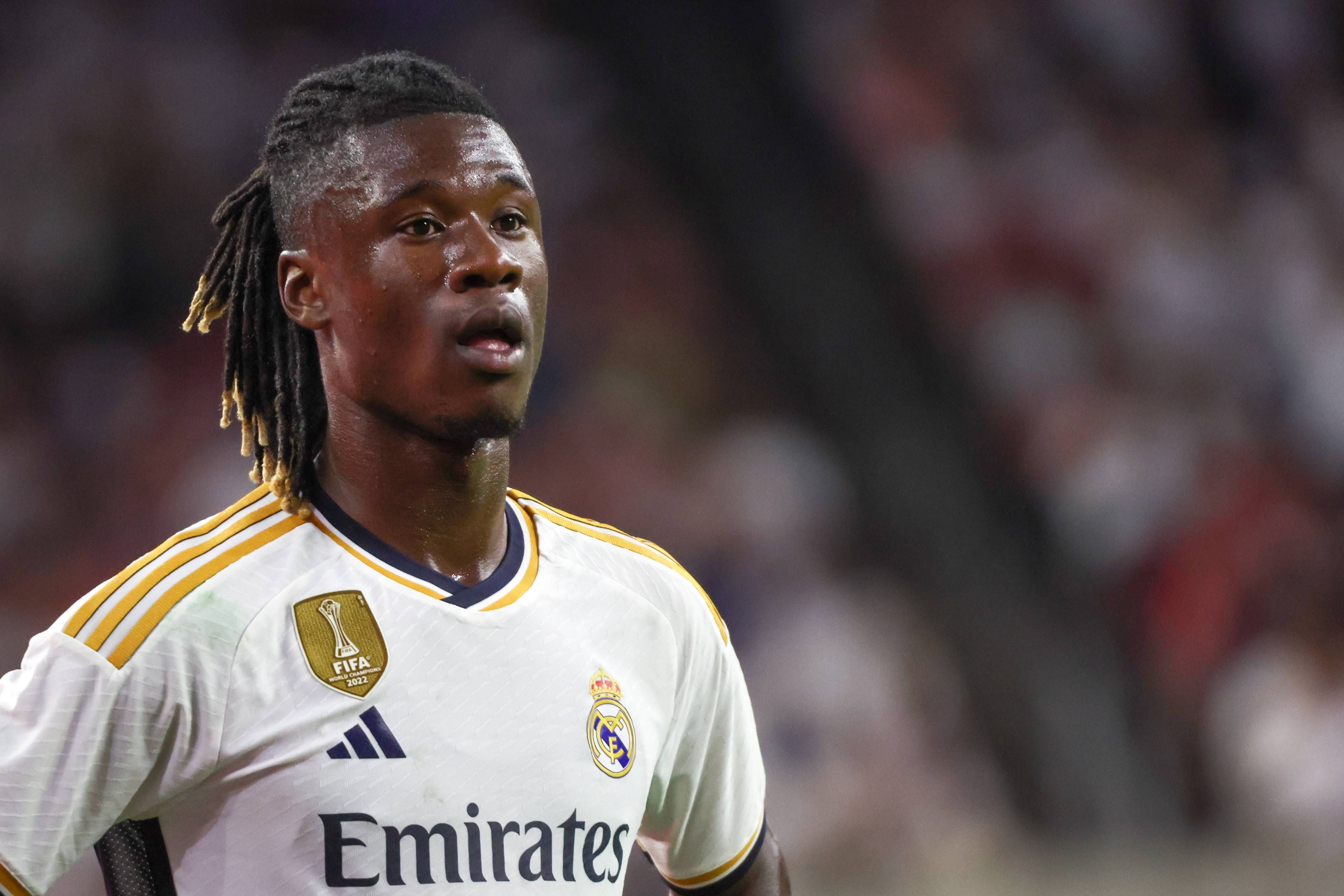  Eduardo Camavinga, durante el Real Madrid-Manchester United.