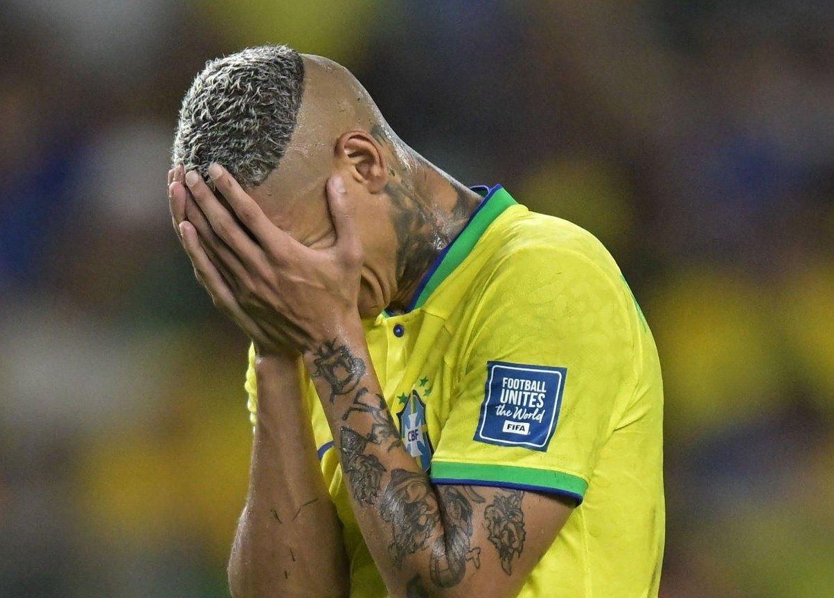 Richarlison, en un partido con Brasil.