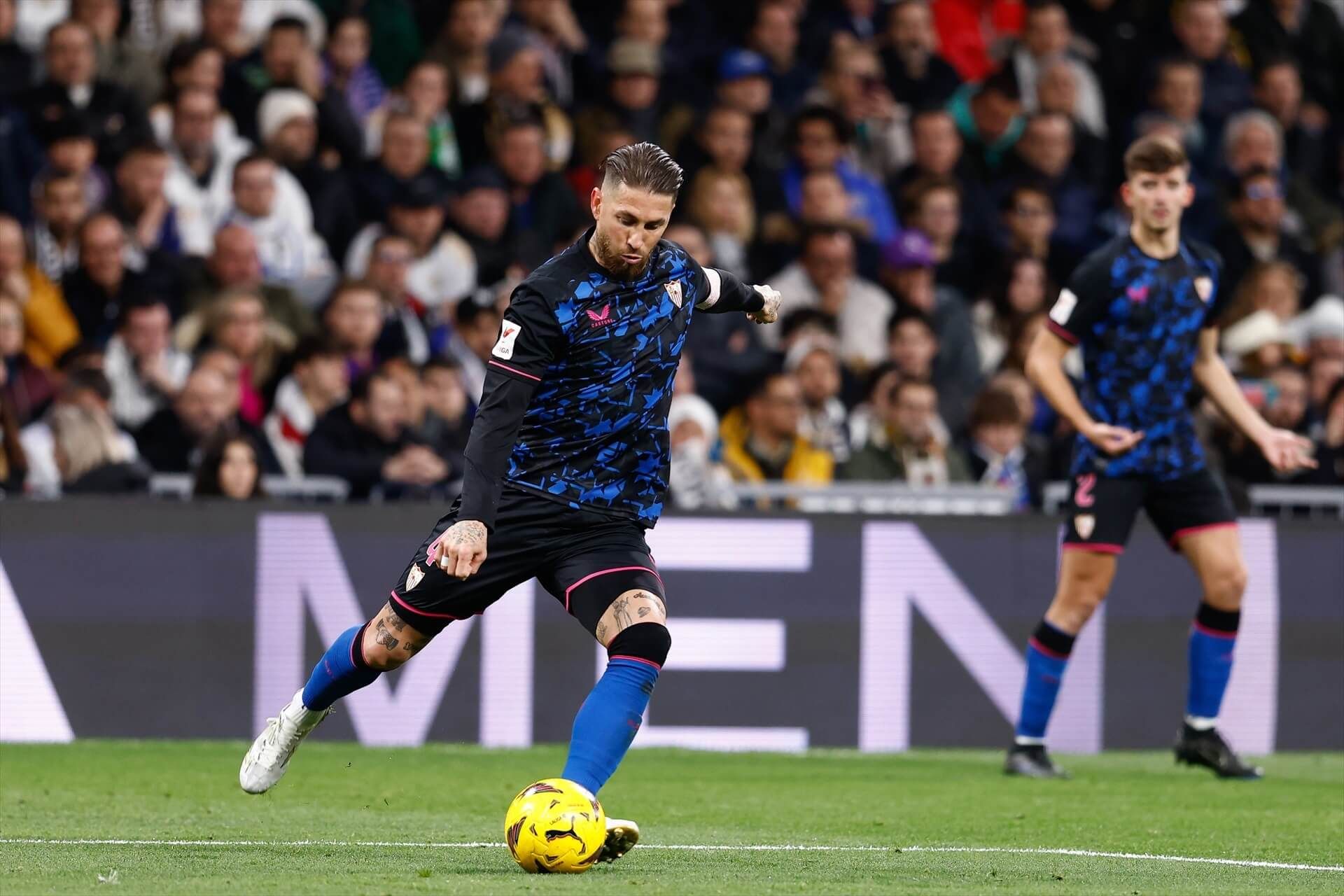  Sergio Ramos en el Real Madrid - Sevilla.