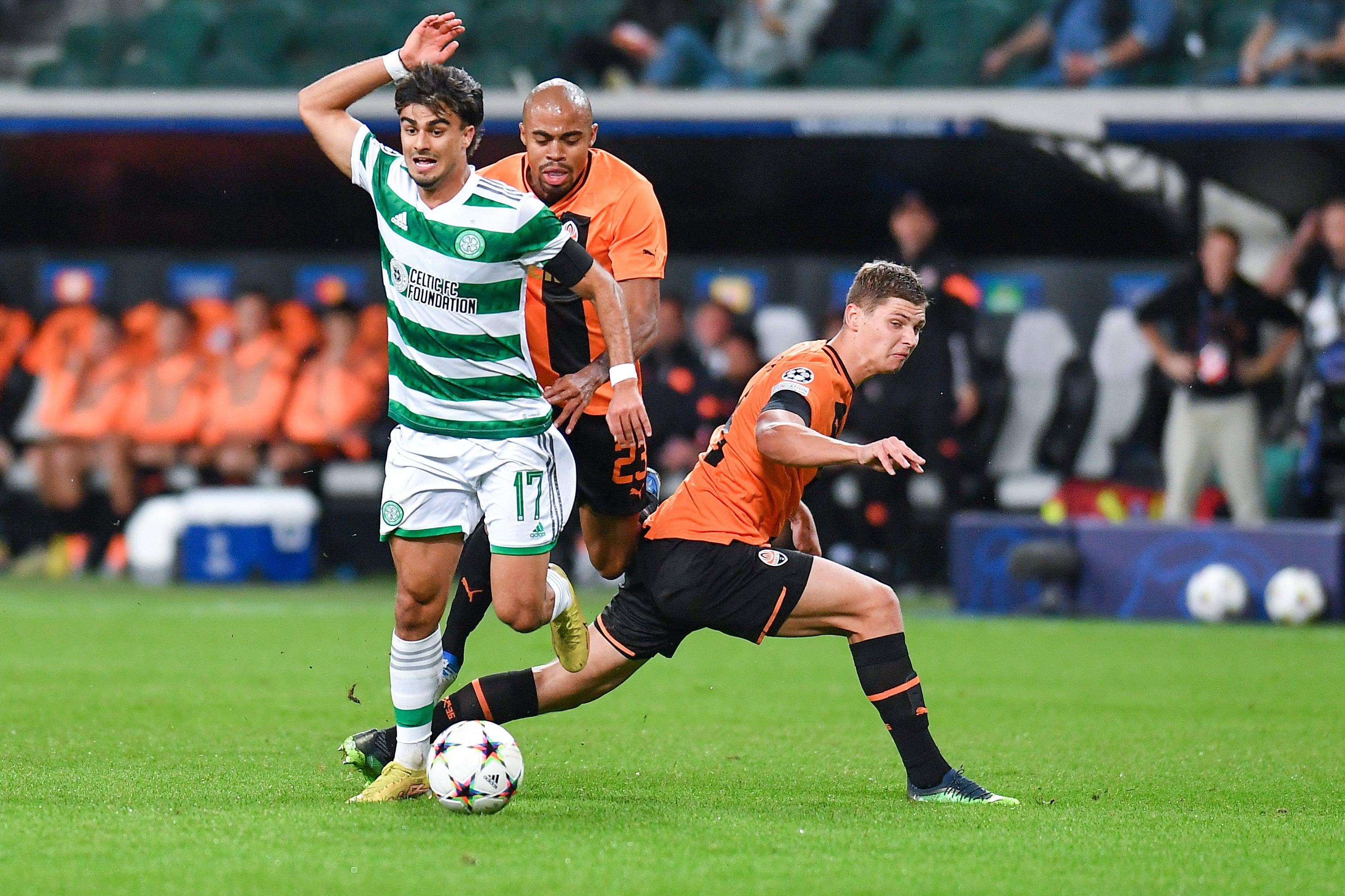  Jota, en el Shakhtar-Celtic.
