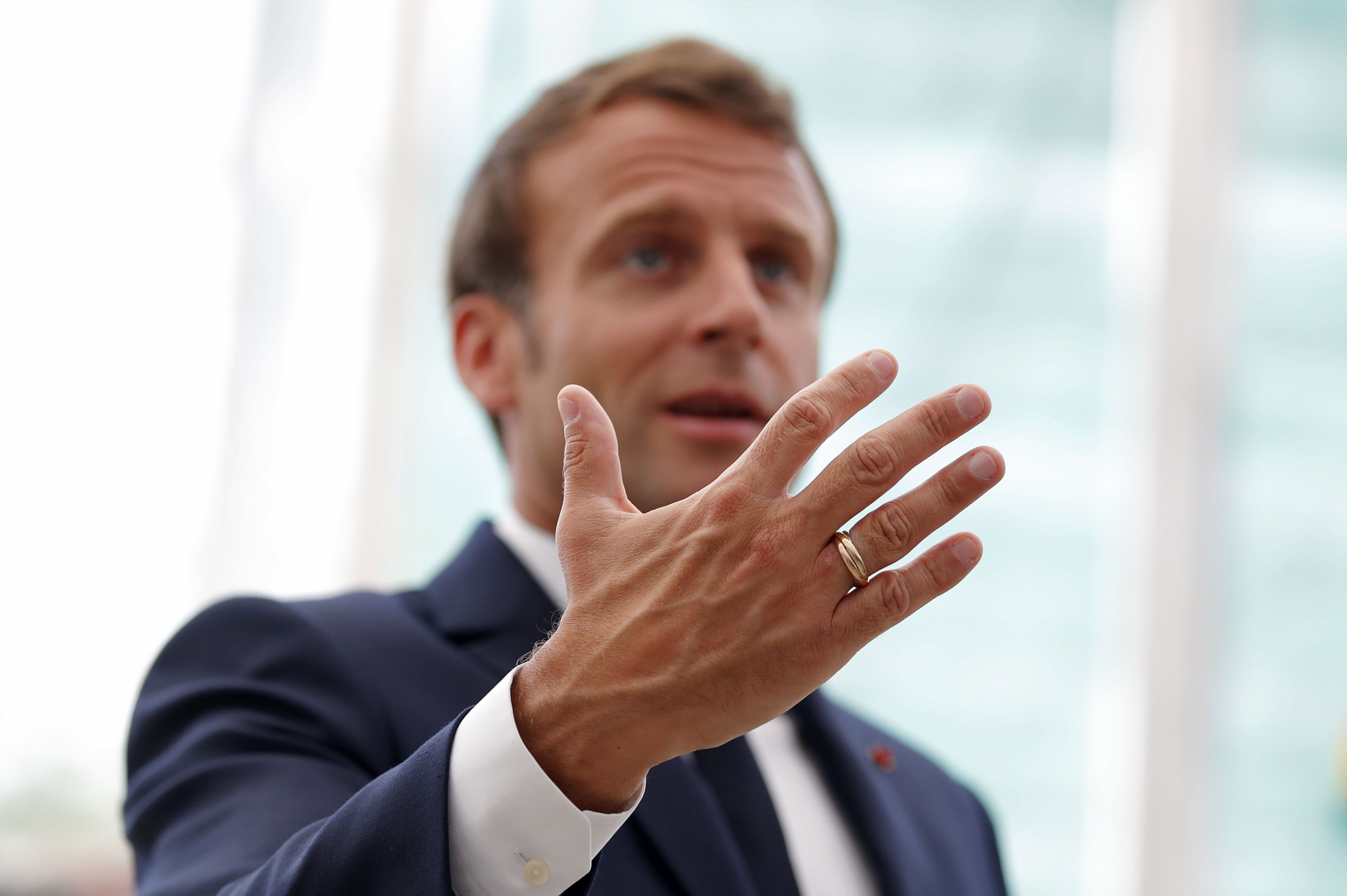  Enmanuel Macron, presidente de Francia.