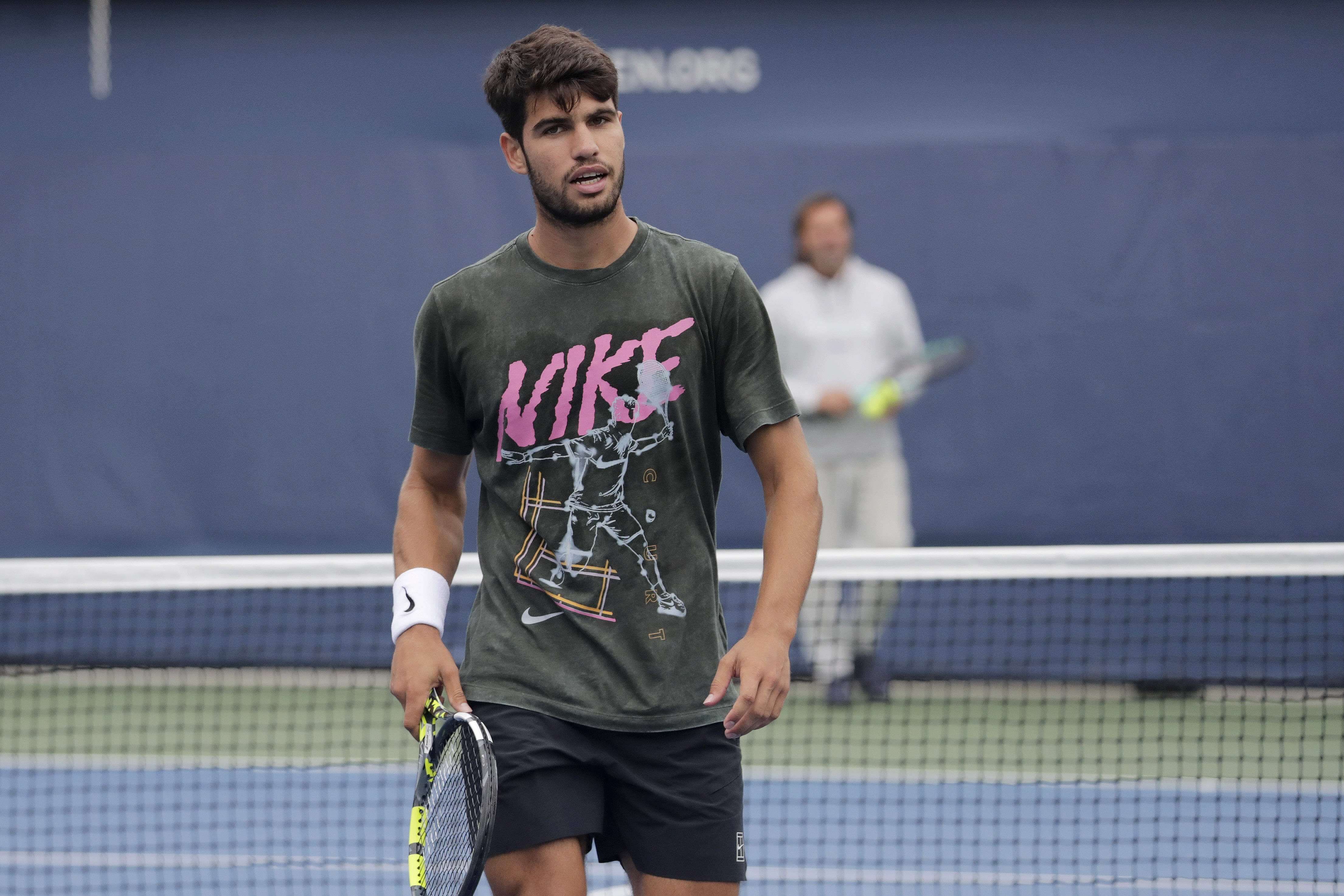  Carlos Alcaraz, en la previa del US Open (FOTO: Cordón Press).