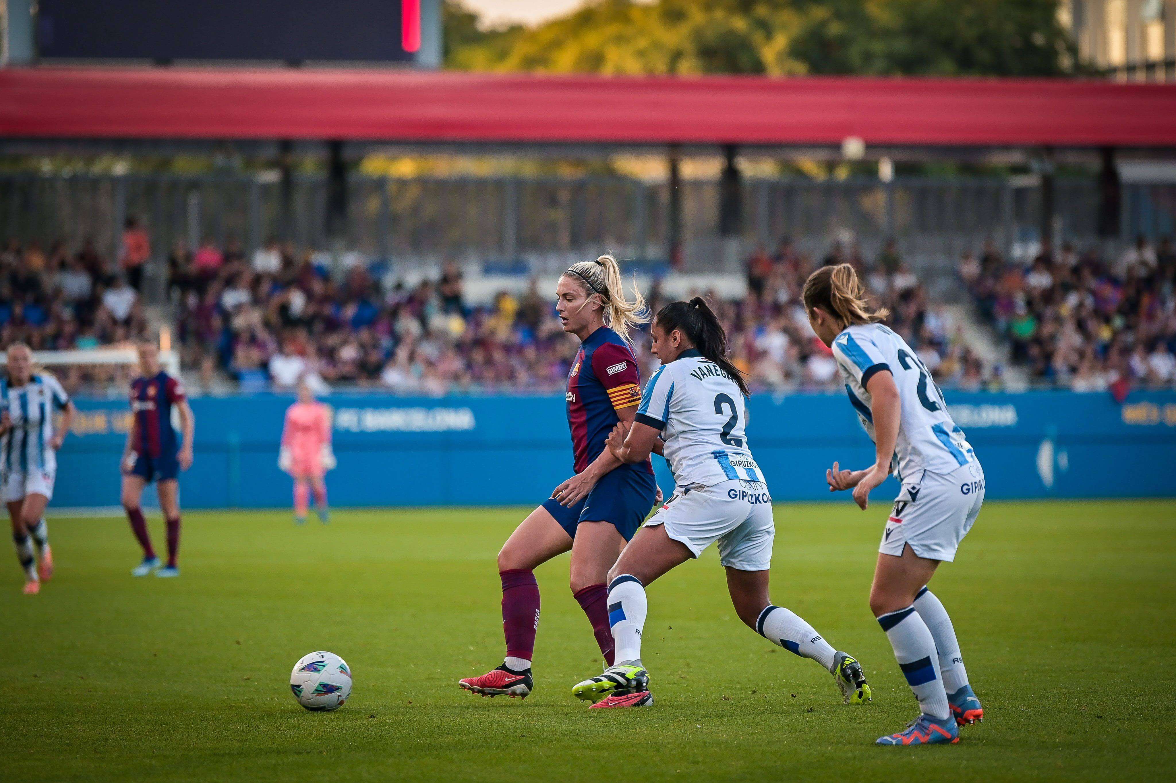 Partido entre el Barça y la Real Sociedad