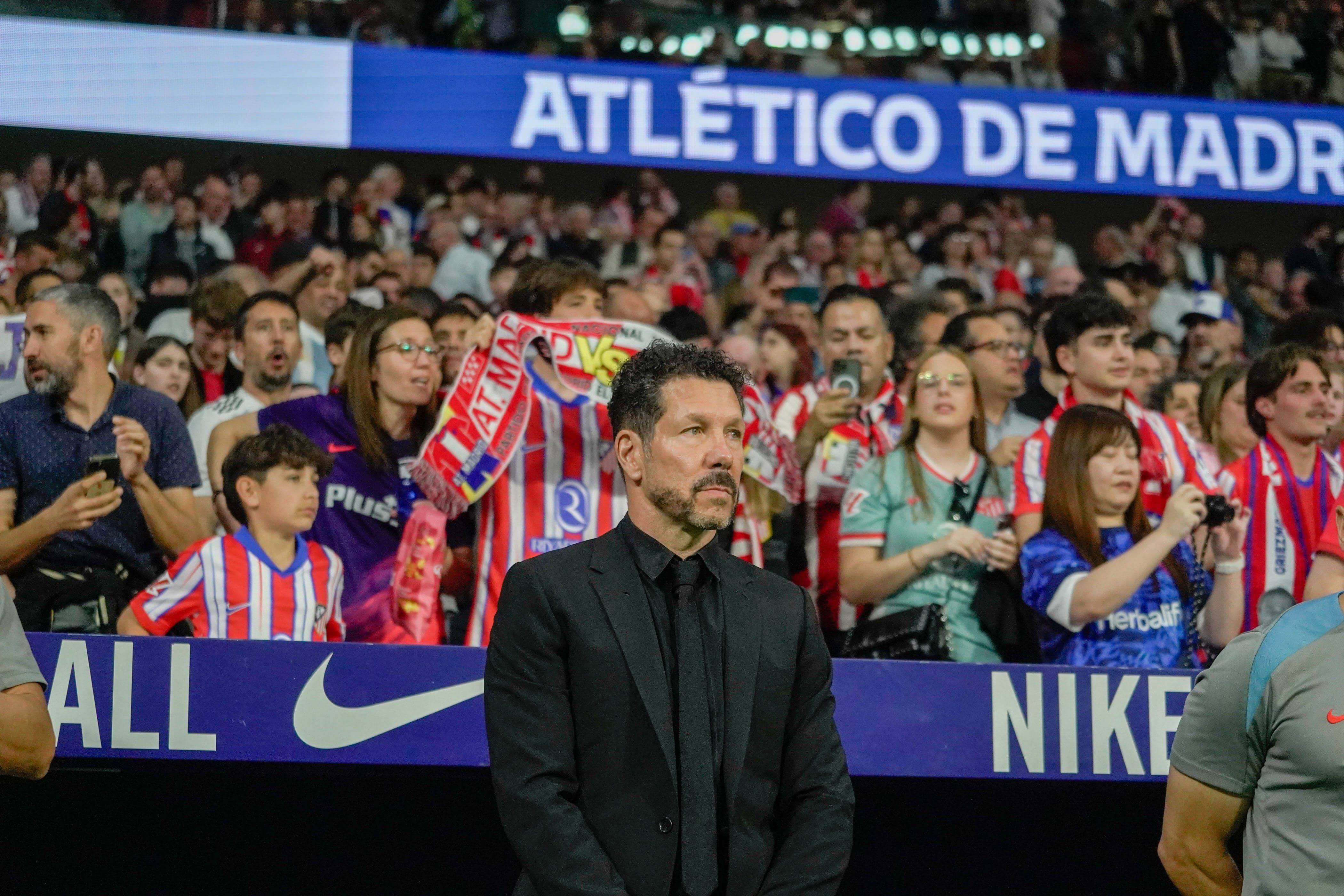  Diego Pablo Simeone en el banquillo del Atlético de Madrid (Fuente Cordón Press)