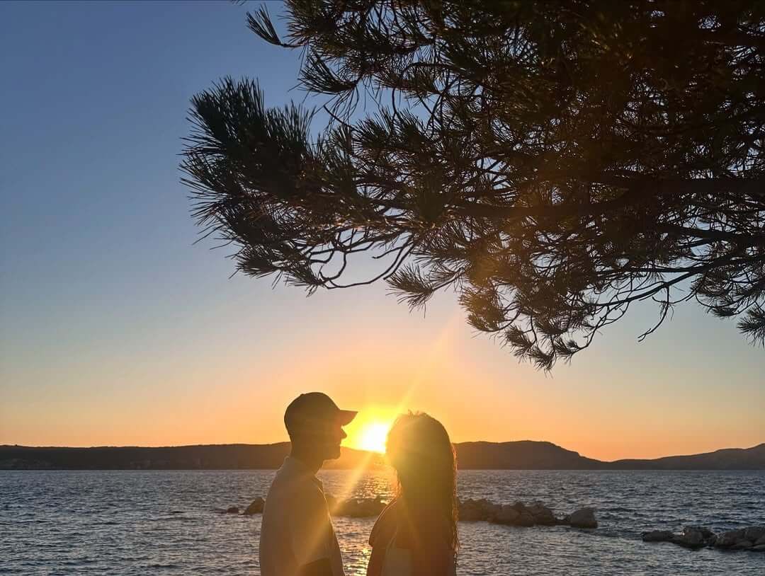 Xabi Alonso y Nagore Aranburu durante sus vacaciones (@nagore.aranburu)