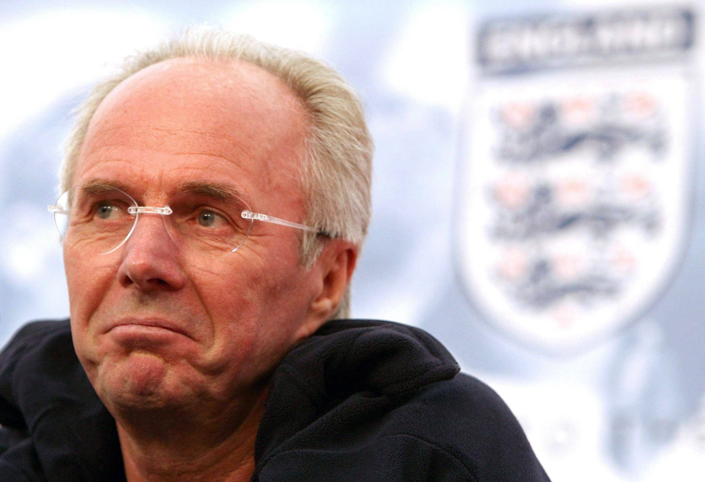 Sven-Göran Eriksson, durante su etapa en la selección inglesa..