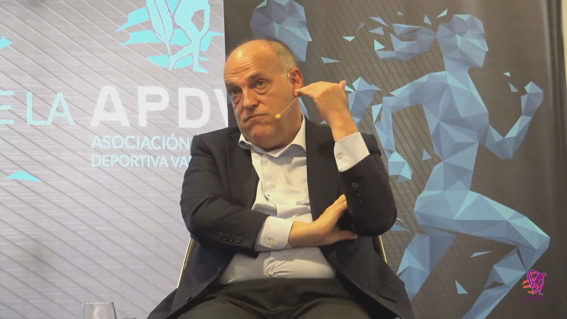 Javier Tebas, en una de sus intervenciones sobre el gasto de los clubes.