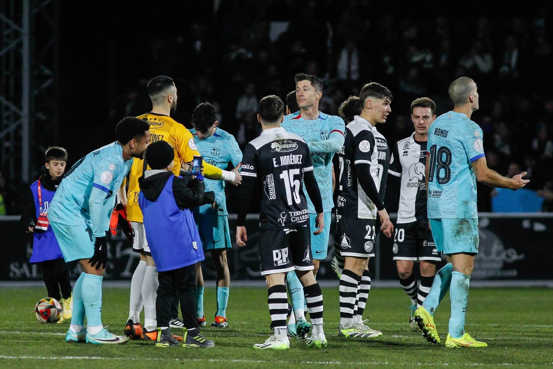  Unionistas cayó contra el FC Barcelona en el Estadio Reina Sofía (Europa Press)