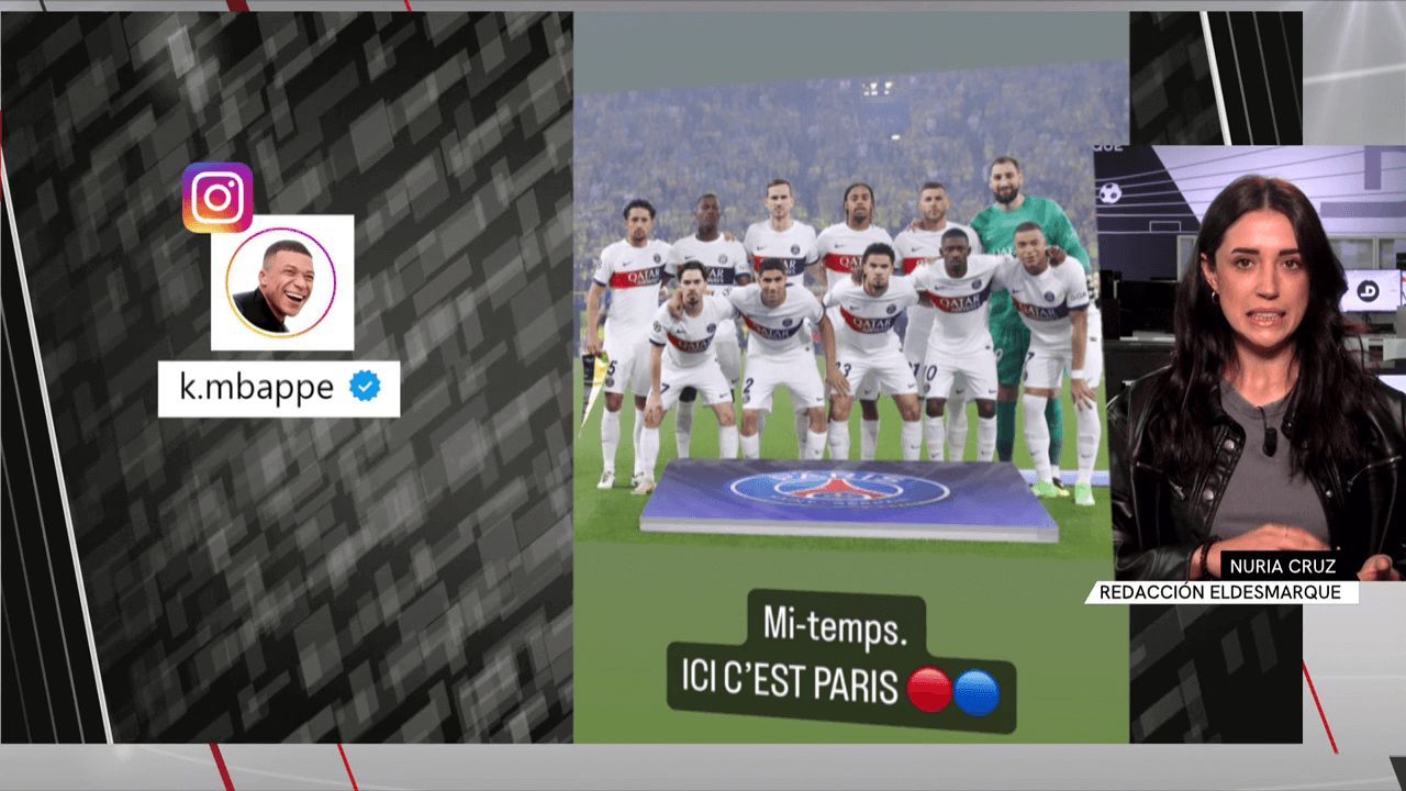 La publicación de Kylian Mbappé después del partido contra el Borussia Dortmund (@k.mbappe)