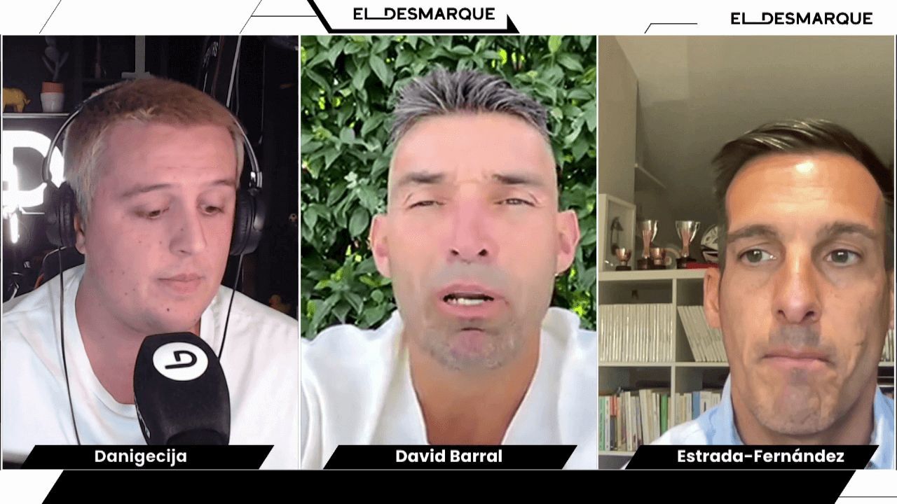  David Barral, Estrada Fernández y Daniel Écija en el twitch de 'ElDesmarque'