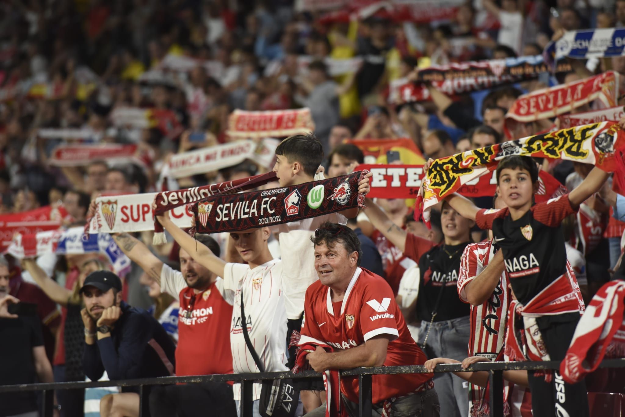 Aficionados del Sevilla FC.