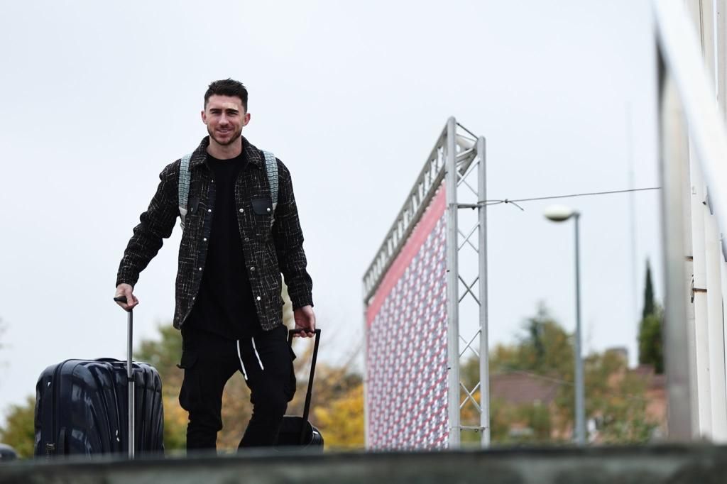  El futbolista Aymeric Laporte durante una concentración con la selección española el pasado año.