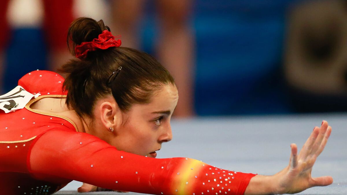  La clasificación de Ana Pérez es por su ejercicio en la barra de equilibrios. Foto: EFE.