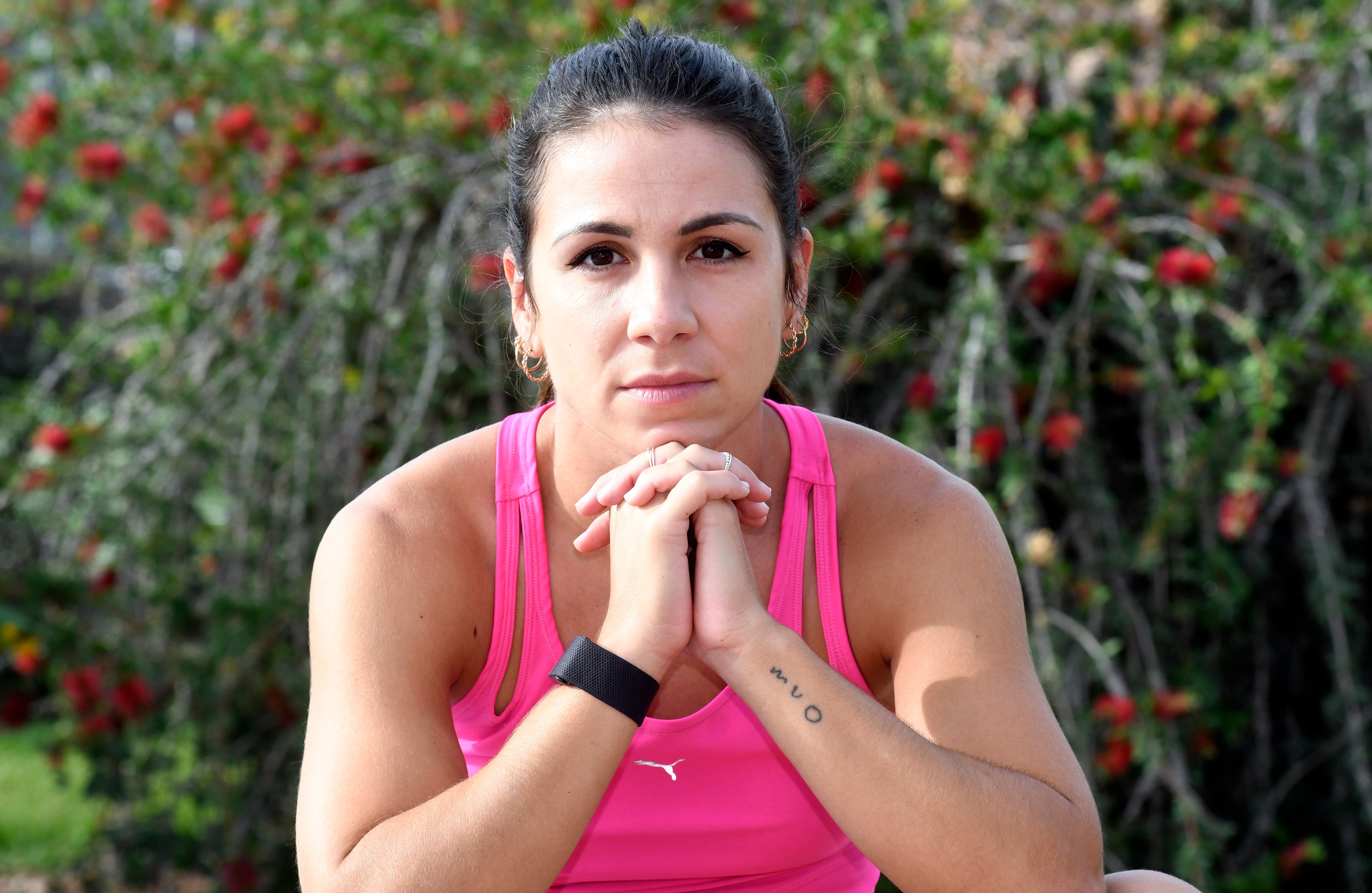  Maribel Pérez, durante su entrevista con ElDesmarque.