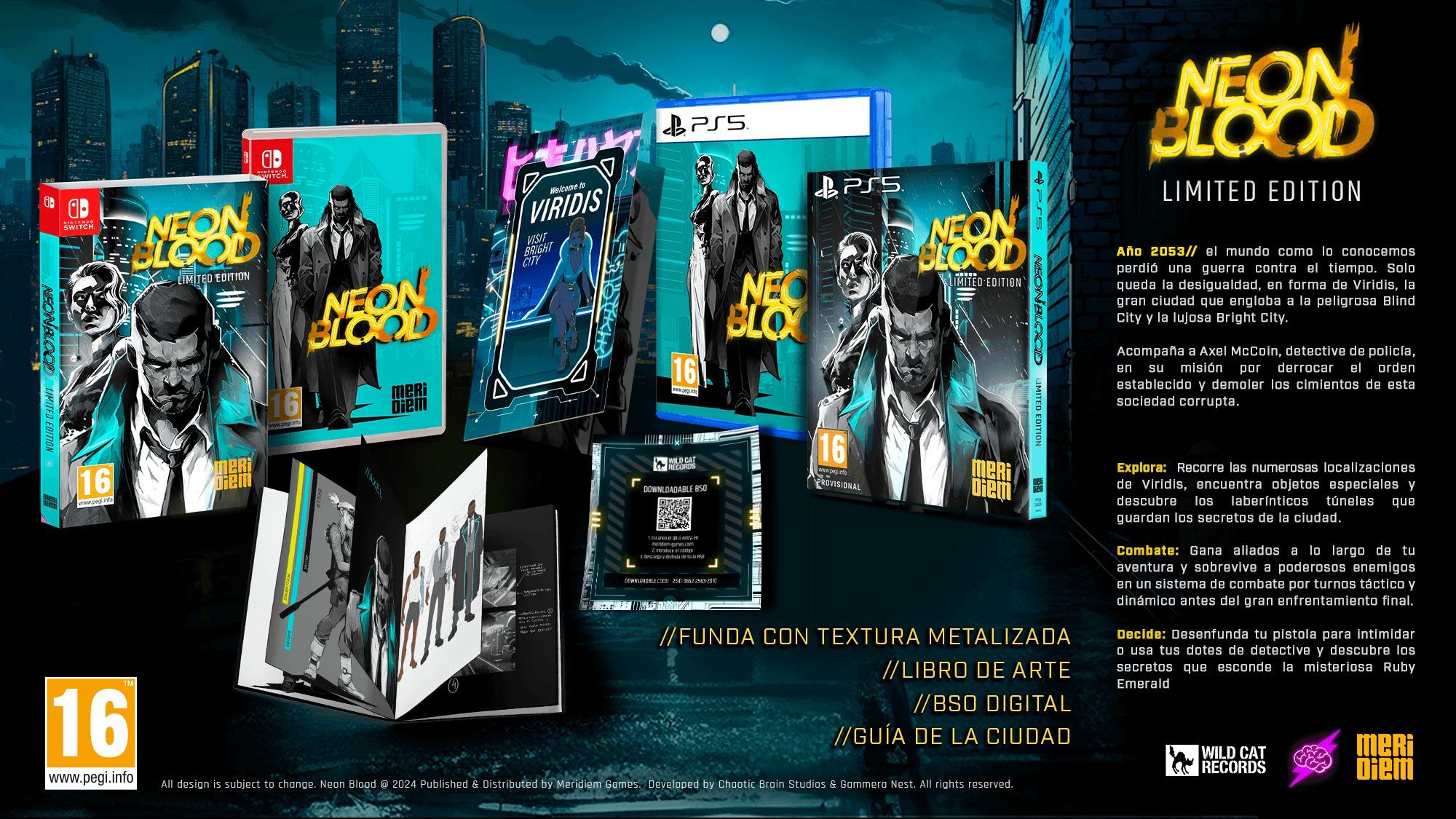 La edición física de Neon Blood