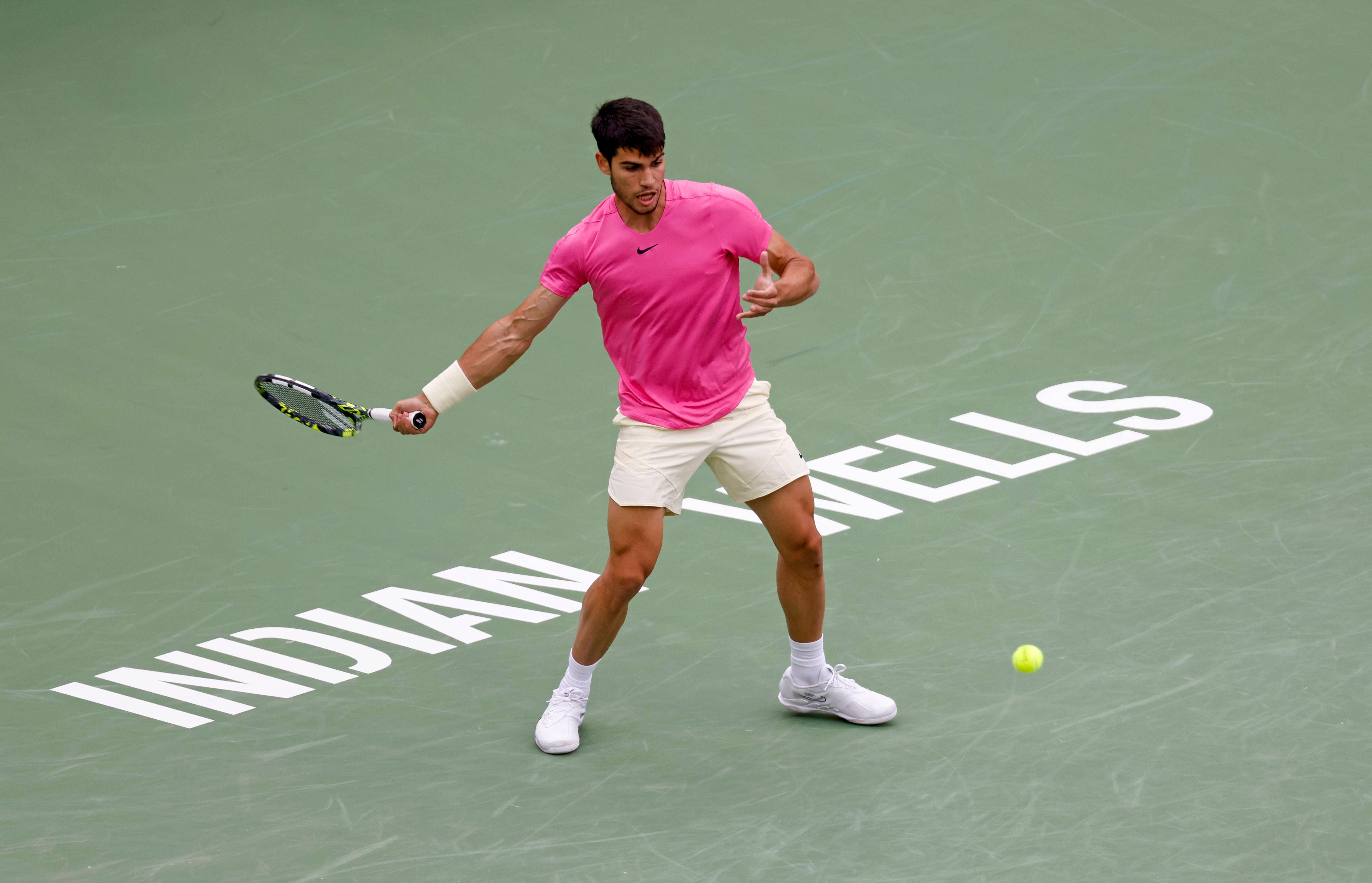  Carlos Alcaraz, en Indian Wells.