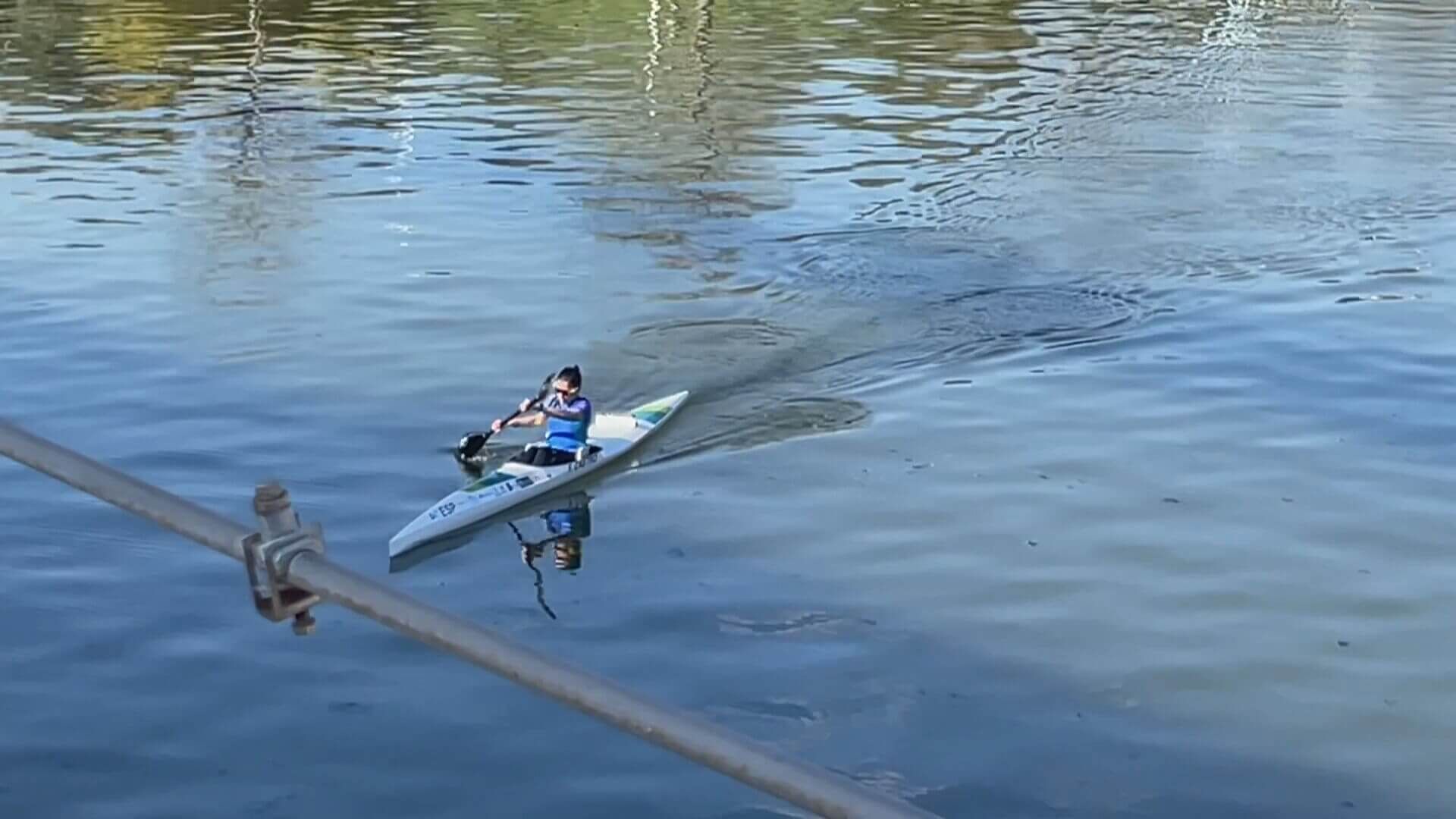 Miriam Martínez hace piraguismo