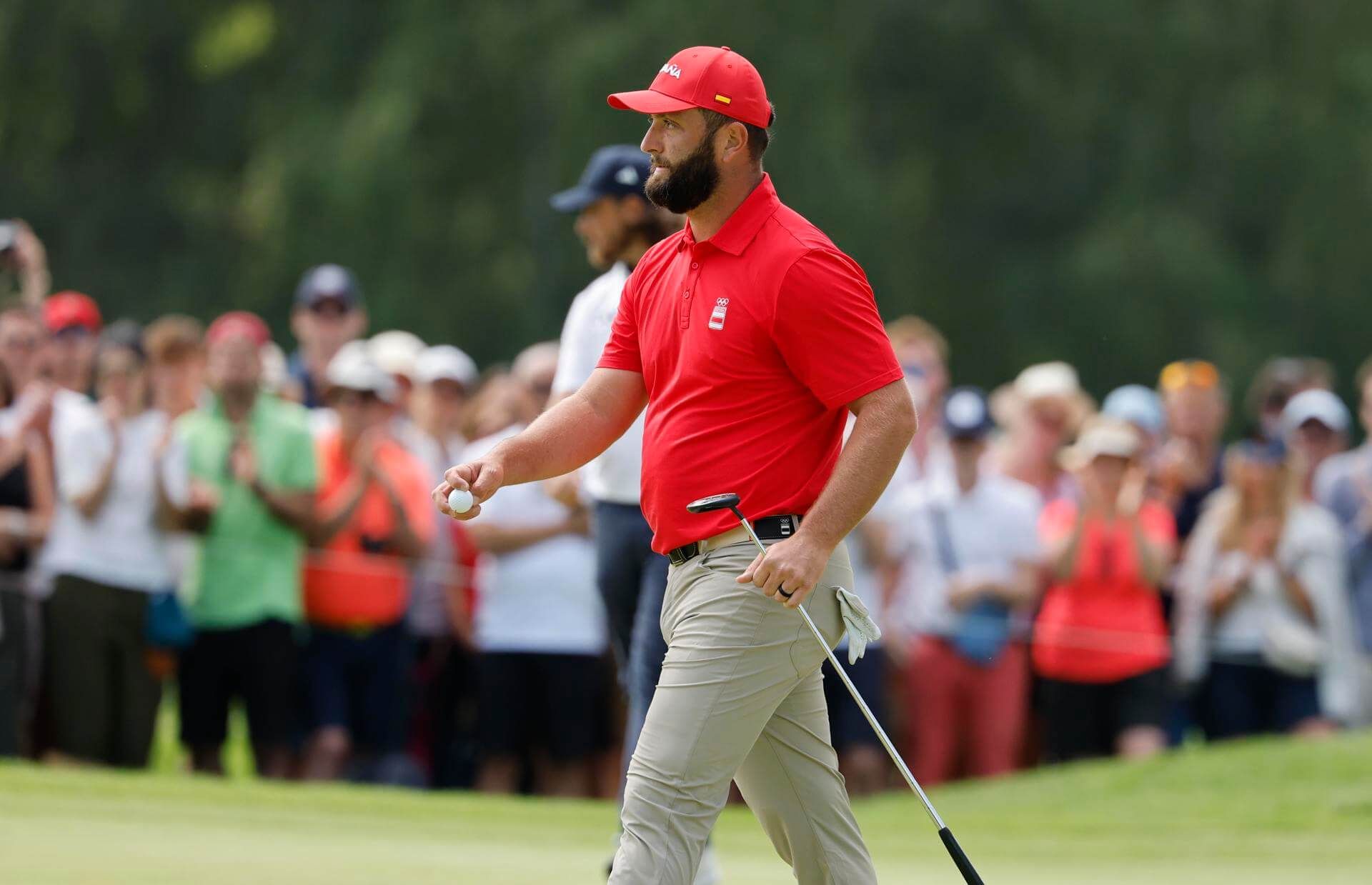  Jon Rahm, durante la final de golf en París.