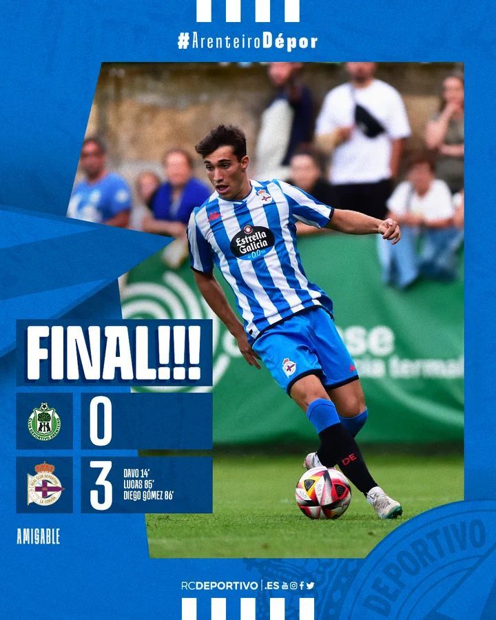 Arenteiro 0-3 Deportivo
