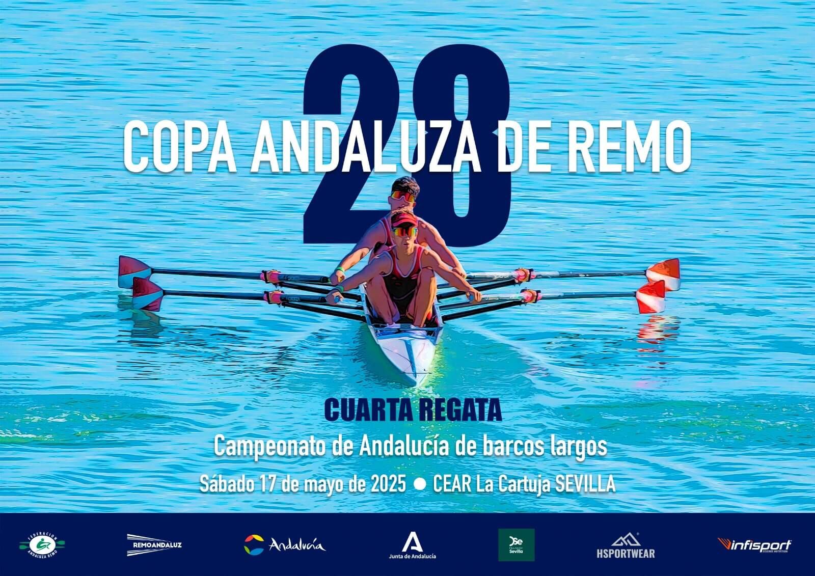  Cartel del Campeonato de Andalucía de remo.