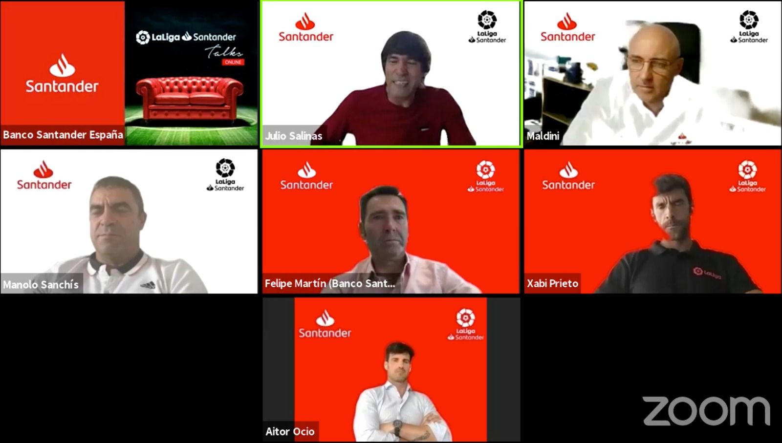  Aitor Ocio, en la rueda de prensa de LaLiga y Santander