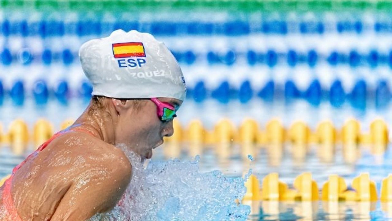  Alba Vázquez, en una competición.