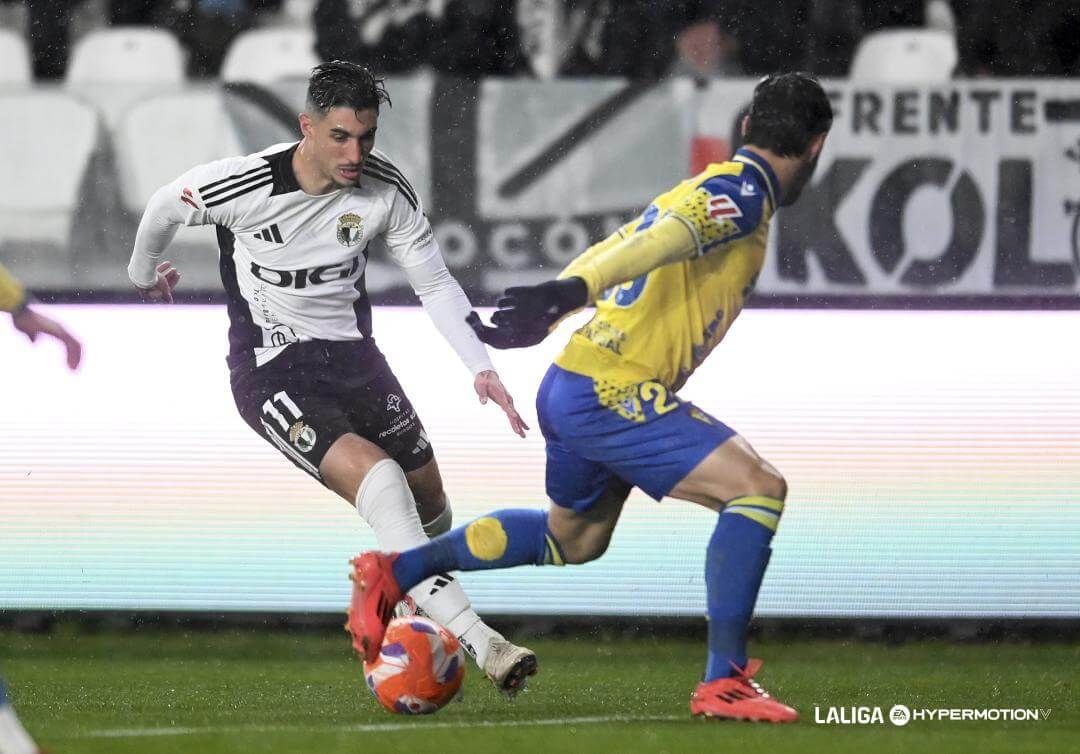 Álex Sancris, durante el Burgos-Cádiz.