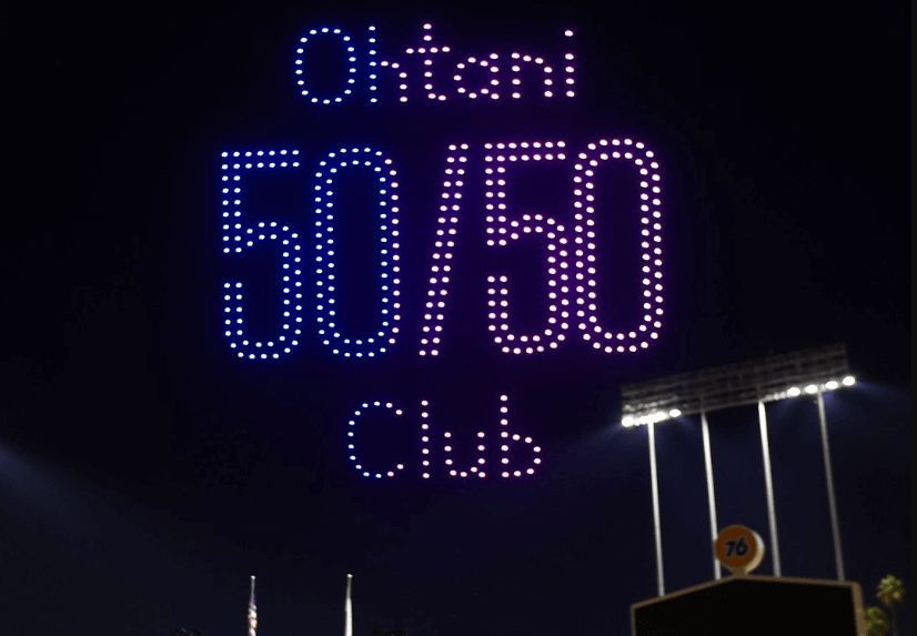  El festejo del récord de Ohtani