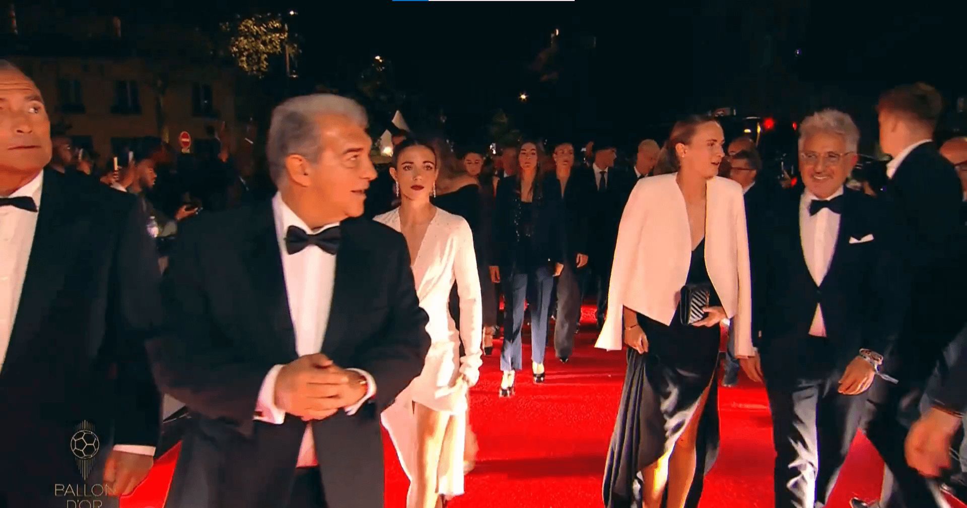 El FC Barcelona llegando a la ceremonia del Balón de Oro 2024 /Captura de @ballondor)