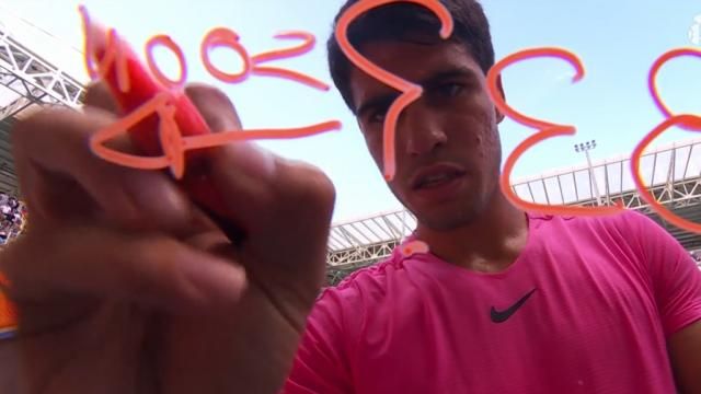 Carlos Alcaraz le dedica la victoria a Fernando Alonso en Miami 2023