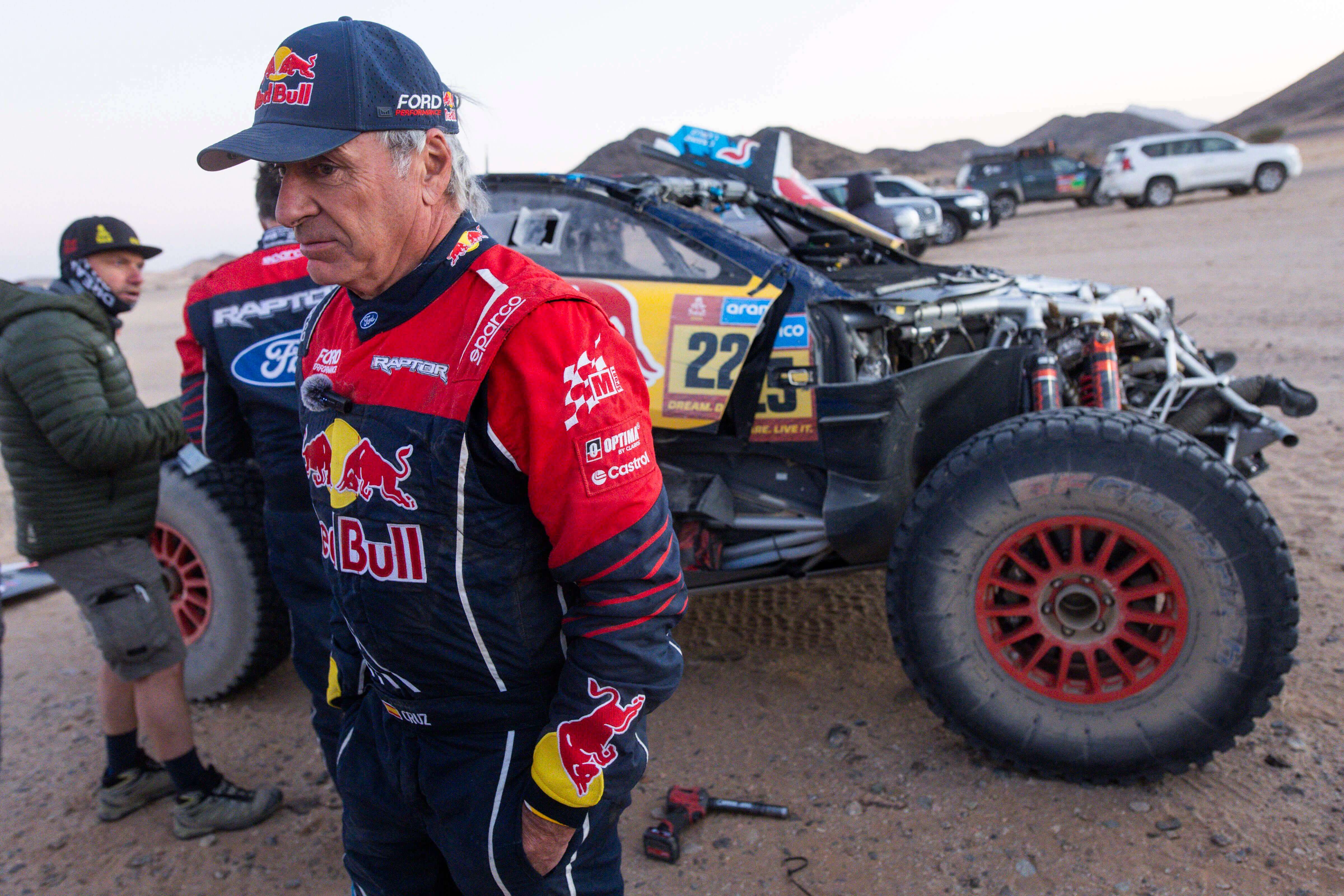 Carlos Sainz, durante el Dakar 2025.