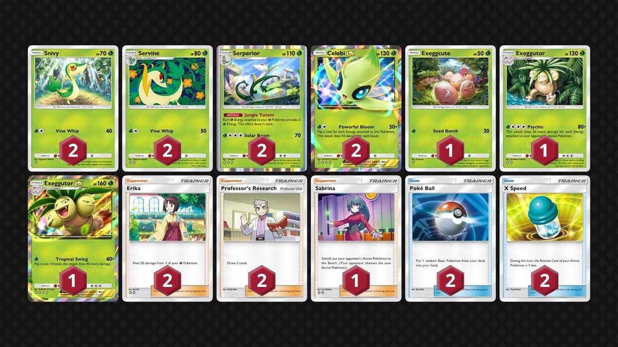  El nuevo Exeggutor es la otra alternativa en los mazos de hoja.