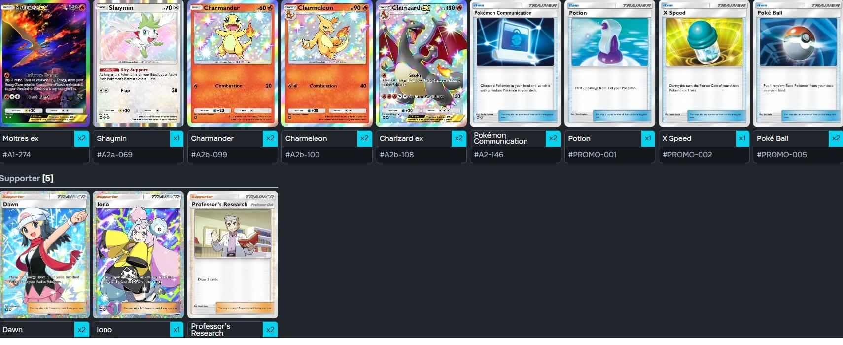  Las versiones más difíciles de conseguir de la línea evolutiva de Charizard en Pokémon Pocket.